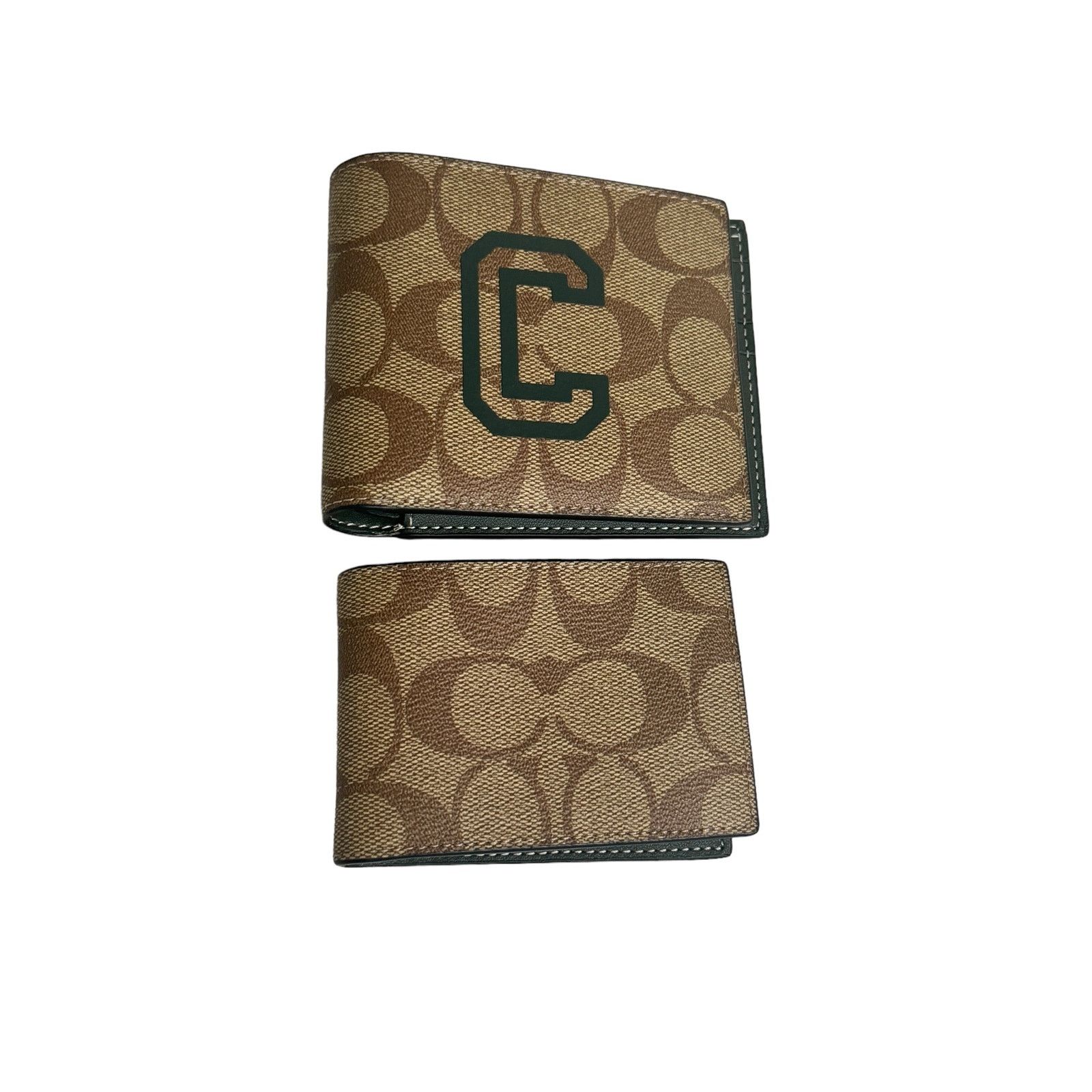 Coach Coach Men's 3 In 1 Wallet In Signature Canvas Varsity Motif Size ONE SIZE - 7 Thumbnail