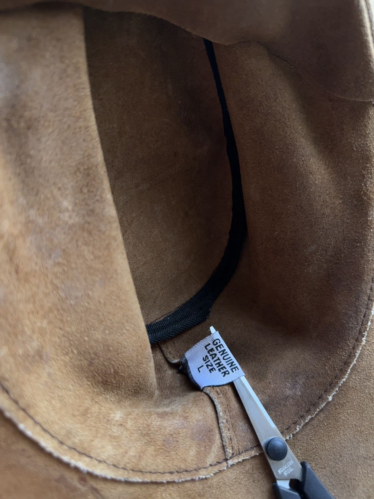 Cowboy Equipment × Leather × Vintage Vintage Retro 90s Suede Leather Cowboy Hat Braided Band L Size ONE SIZE - 9 Thumbnail