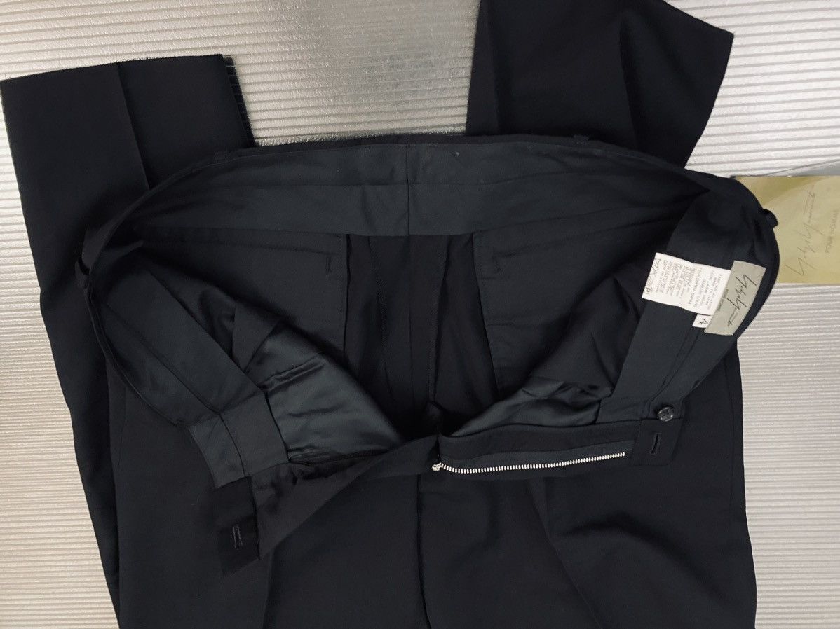 Yohji Yamamoto Yohji Yamamoto 🇯🇵 pour homme Nero wool slacks 4 NWT Size US 37 - 10 Thumbnail