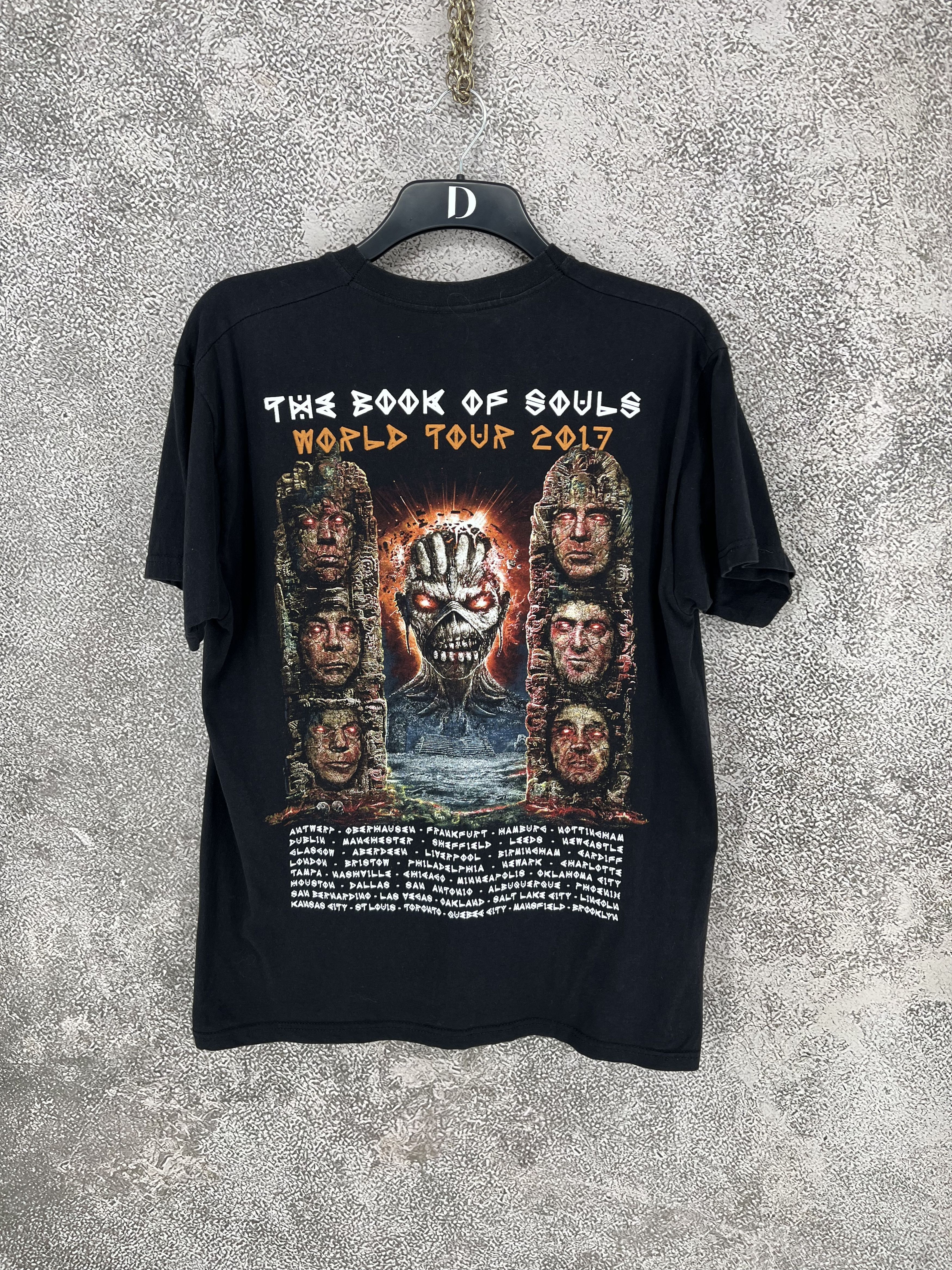 Iron Maiden Vintage Iron Maiden “the book of soul” rock band tee 2017 Size US XL / EU 56 / 4 - 8 Thumbnail