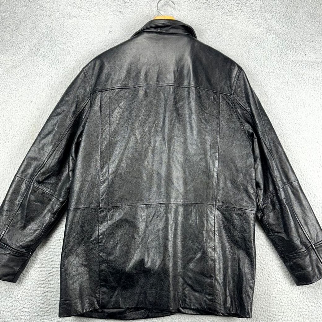 Vintage VINTAGE? No. Wilsons Leather M. Julian Moto Jacket Adult Large Black Thinsulate Button Up Men Size US L / EU 52-54 / 3 - 3 Thumbnail