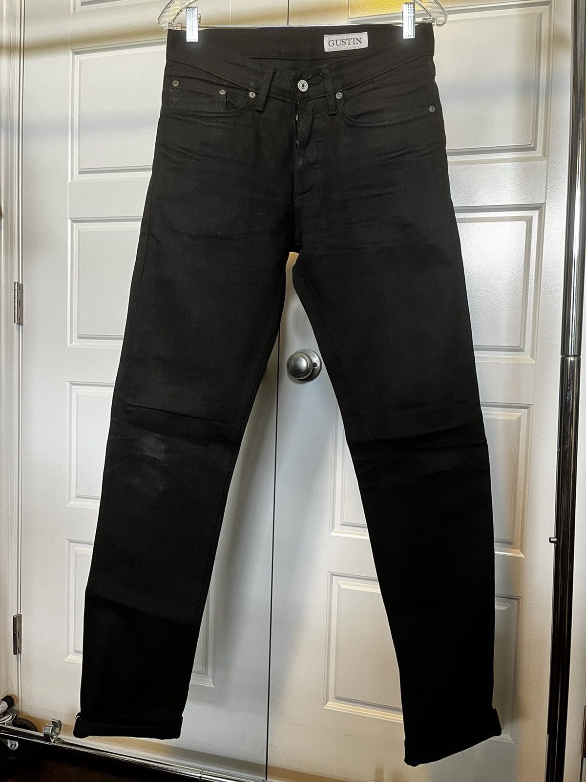 Gustin Gustin Slim Raw Black Selvedge Size 29 Size US 29 - 1 Thumbnail