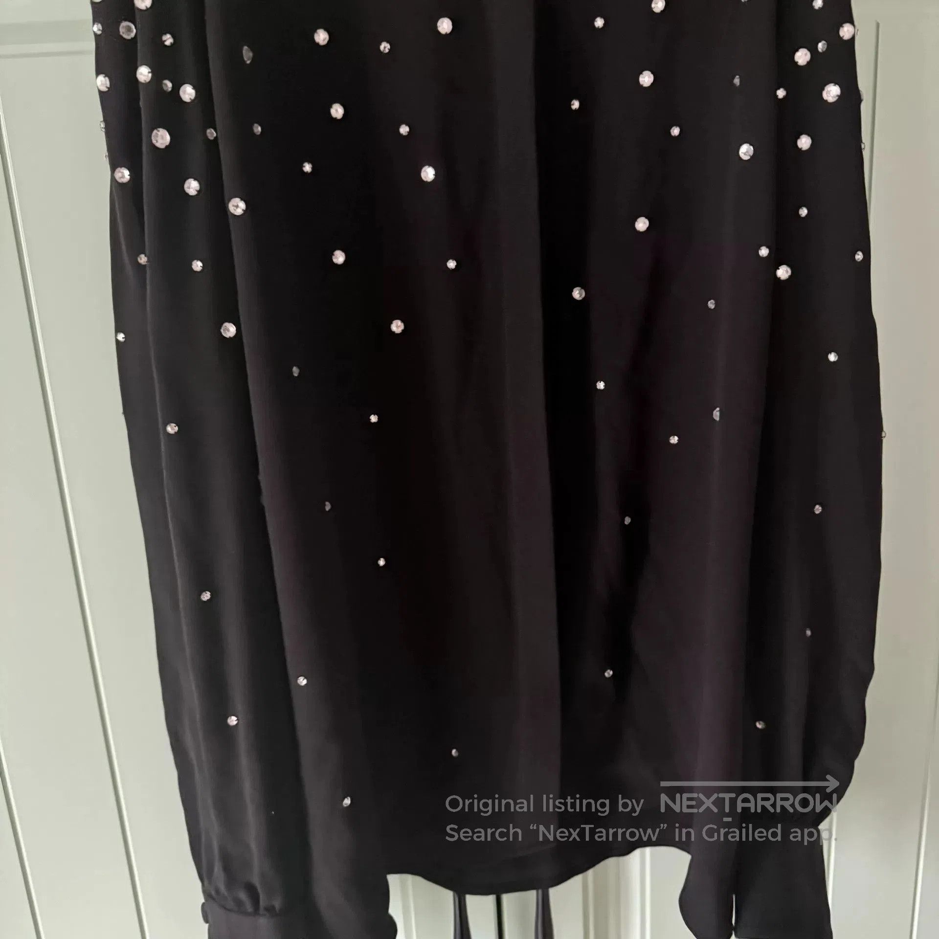 Saint Laurent Paris Saint Laurent Black Rhinestone Shirt. Size S / US 4 / IT 40 - 5 Thumbnail