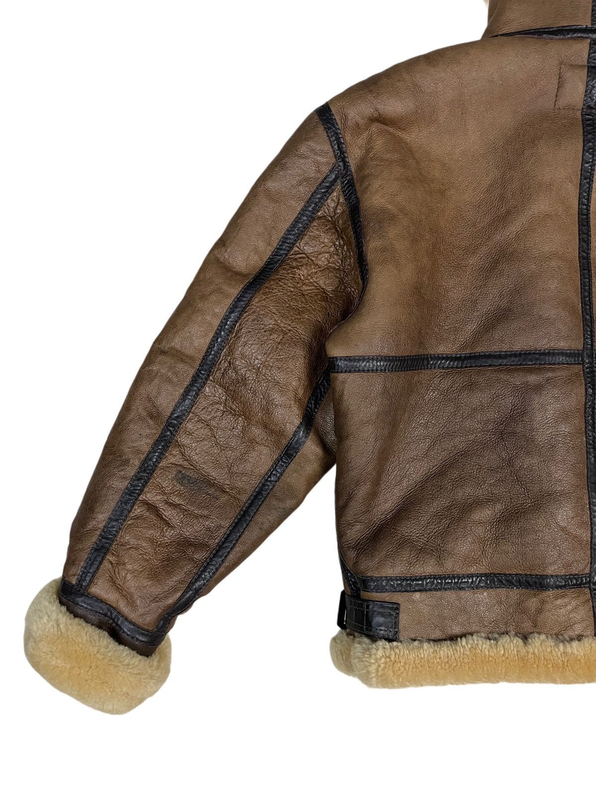 Vintage Vintage B-3 Sheepskin Leather Coat Shearling Sherpa Jacket Size US S / EU 44-46 / 1 - 7 Thumbnail