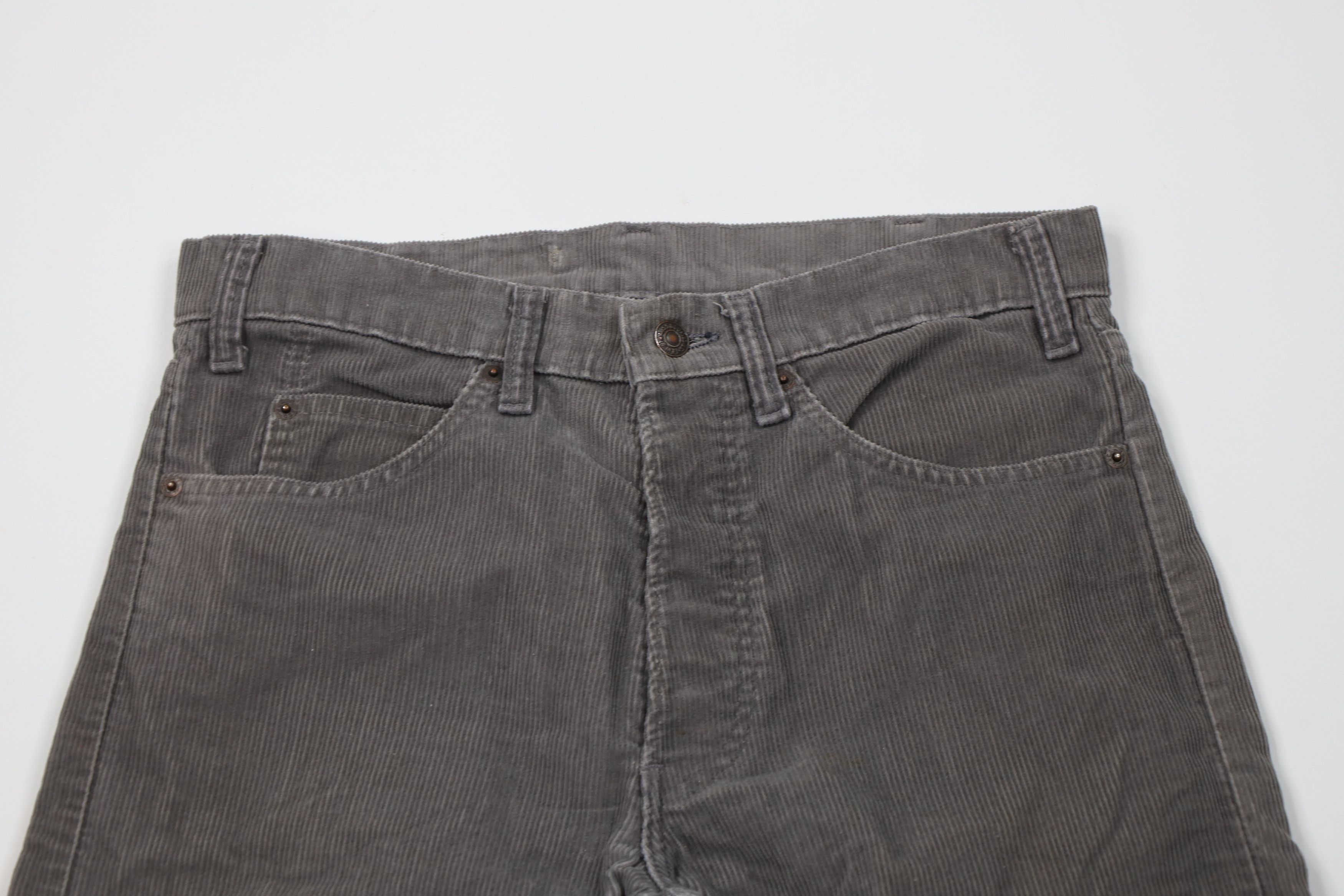 Levi's Vintage 70s 80s Levis 517xx Western Corduroy Pants Gray USA Size US 30 / EU 46 - 2 Thumbnail