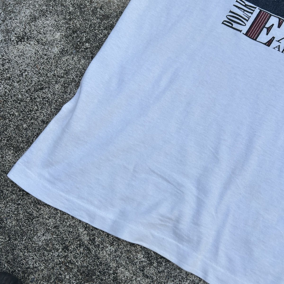 Band Tees × Other × Vintage Vintage 90s Polar Explorer Big Logo White T-shirt Size US M / EU 48-50 / 2 - 7 Thumbnail