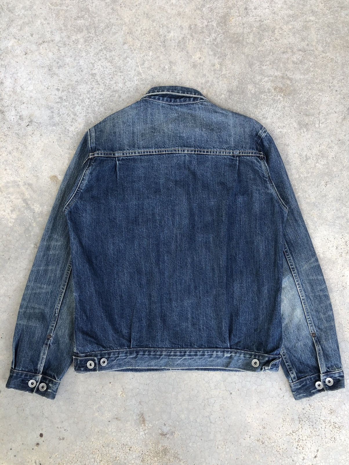 ADAM ET ROPE Type 1 Denim Jacket Distressed Denim Size US M / EU 48-50 / 2 - 2 Thumbnail