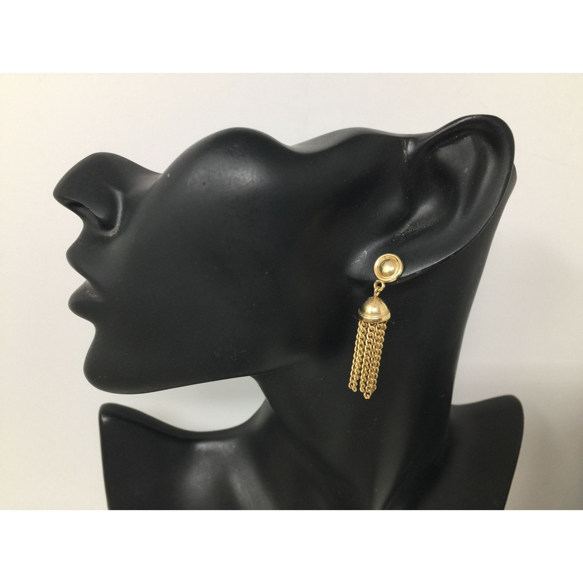 Other Women's Gold Tone Tassel Chain Earrings Size ONE SIZE - 2 Thumbnail