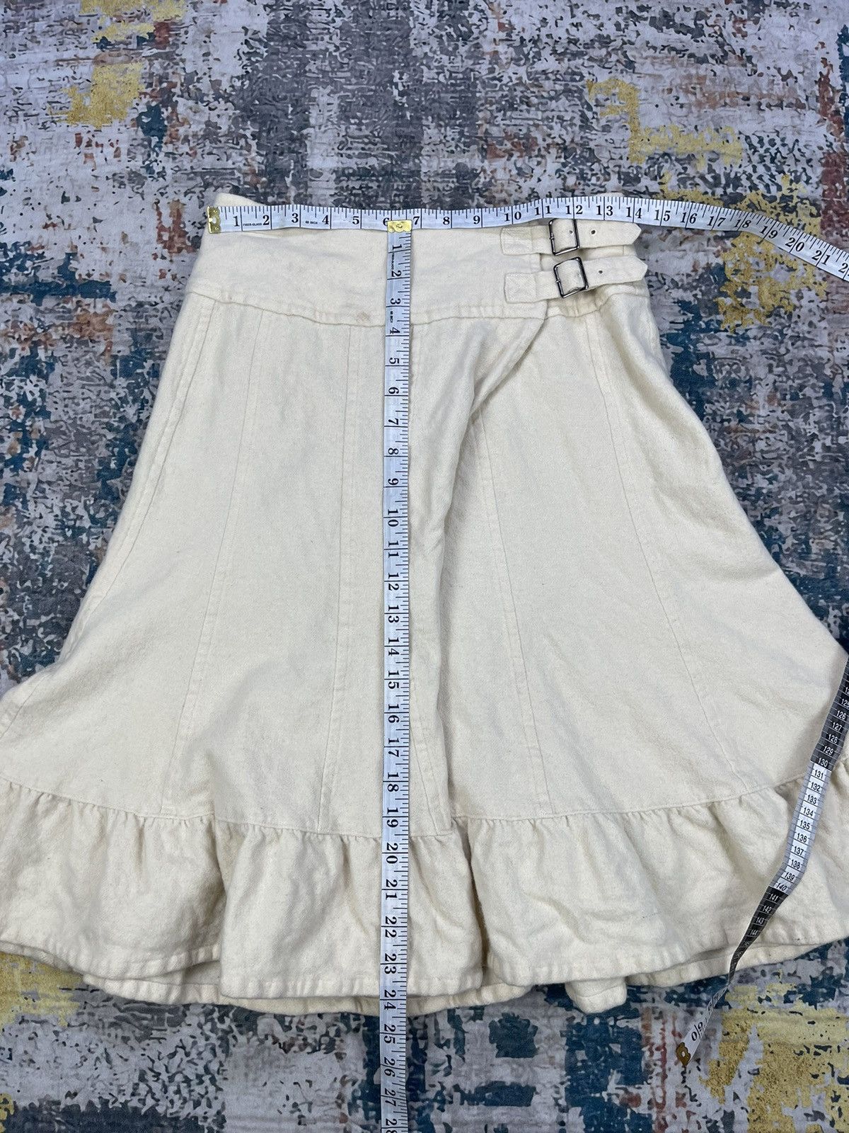 Tricot Comme des Garcons AD 2009 Tricot Comme Des Garcons Crepe Flared Skirt Size 28" / US 6 / IT 42 - 8 Thumbnail
