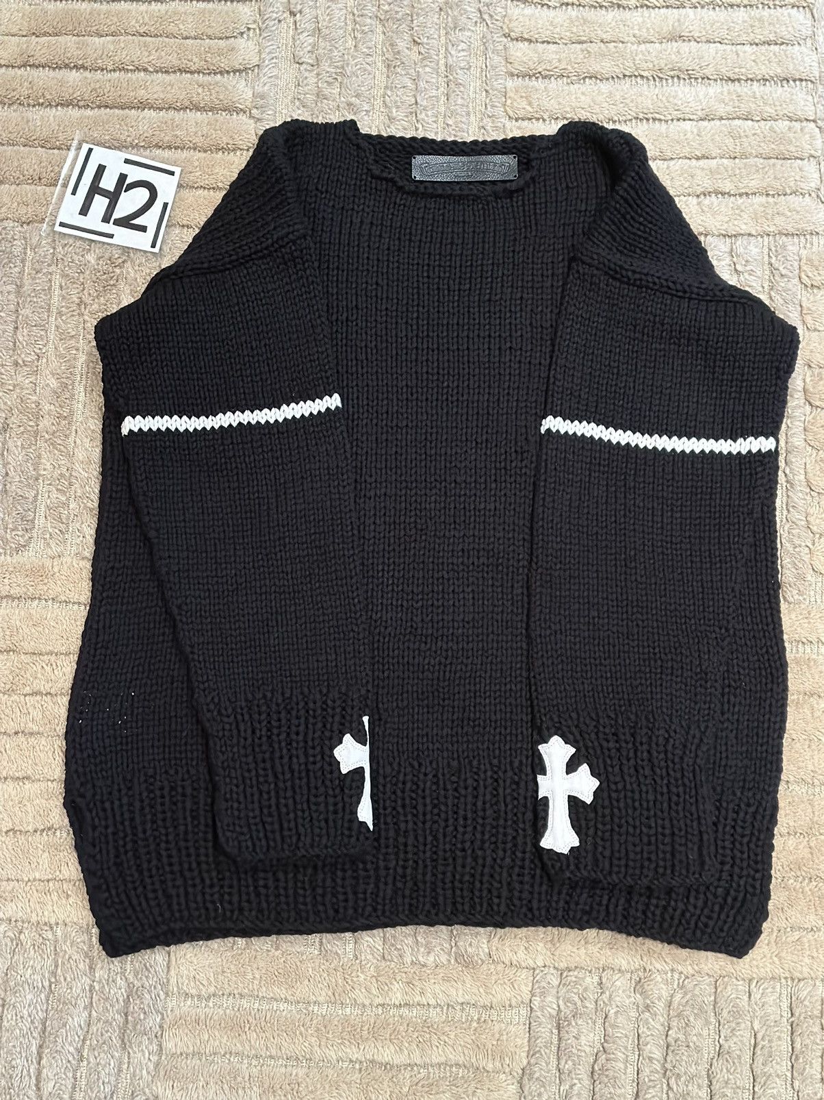 Chrome Hearts Chrome hearts rare 1/3 cashmere 2023 sweater Size US XL / EU 56 / 4 - 3 Thumbnail