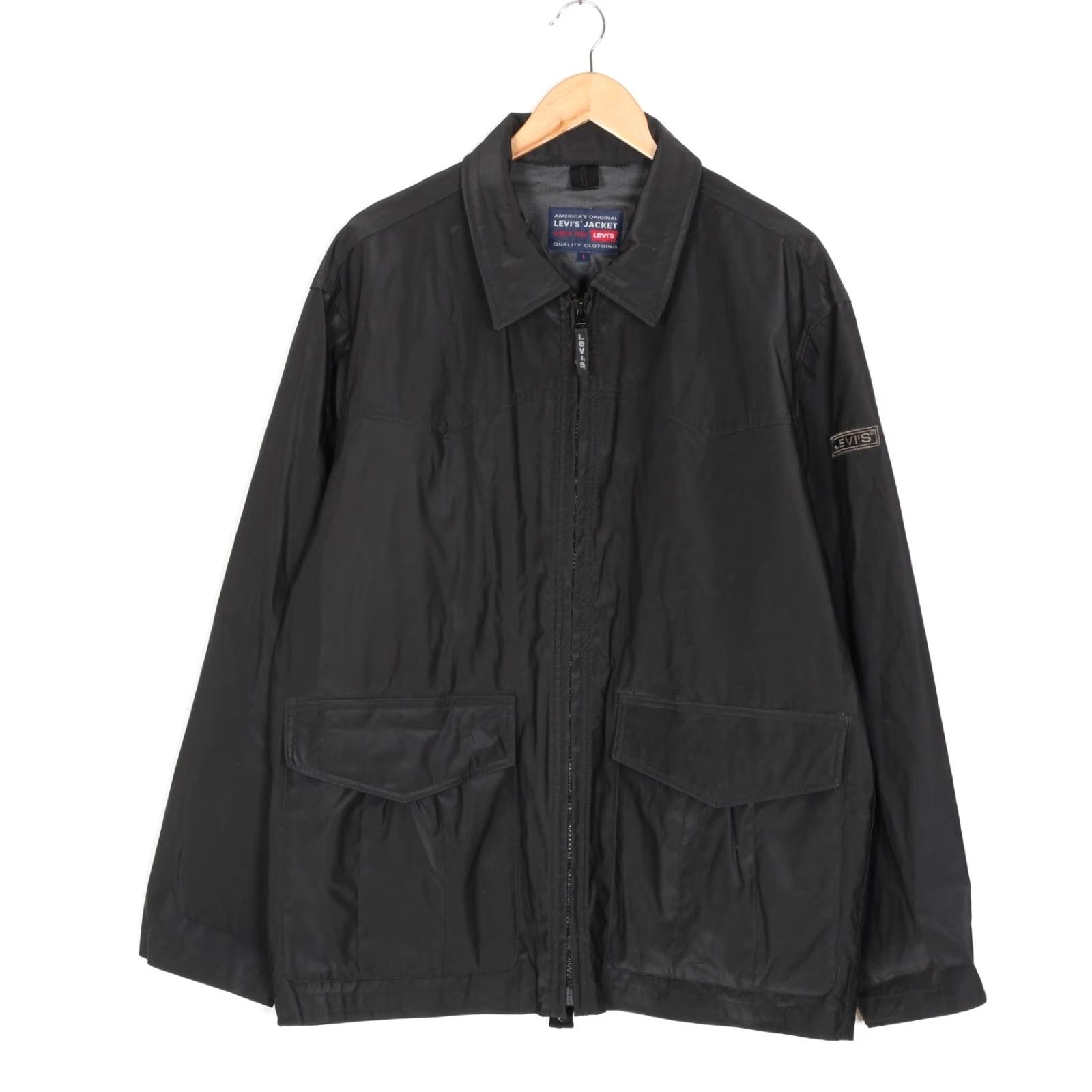 Levi's LEVI’S Black PVC Coated Jacket Men Size L MJ3926 Size US L / EU 52-54 / 3 - 2 Thumbnail