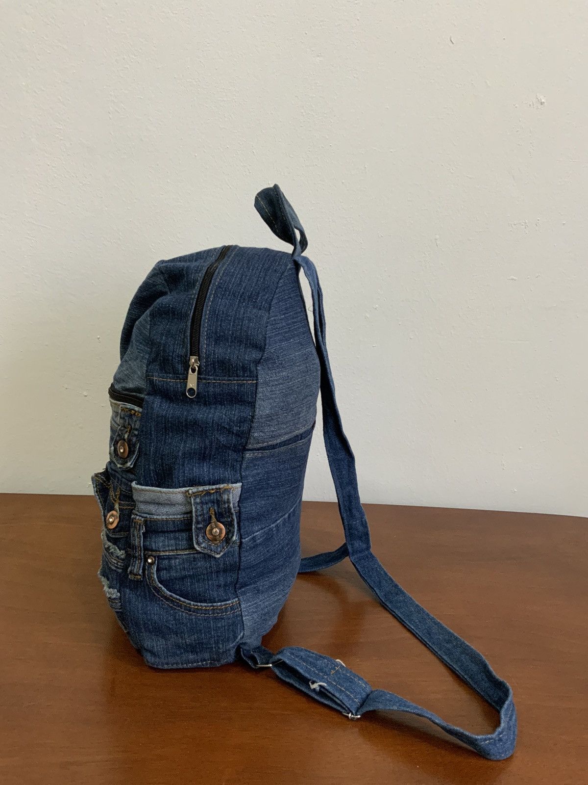 Seditionaries Denime Distressed Streetwear Japan Backpack Size ONE SIZE - 3 Thumbnail