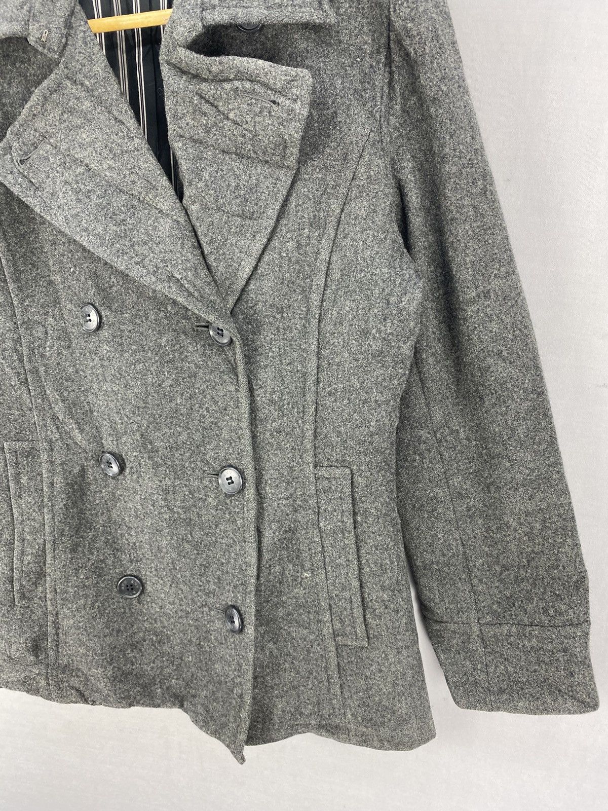 Japanese Brand A.V.V Michel Klein Paris Double Breast Coat Jacket Size S / US 4 / IT 40 - 3 Thumbnail