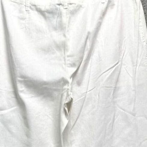 Van Heusen Van Heusen Pants Womens 12 White NEW Wide Leg Stain Shield High Rise Straight Size 34" / US 12 / IT 48 - 2 Thumbnail