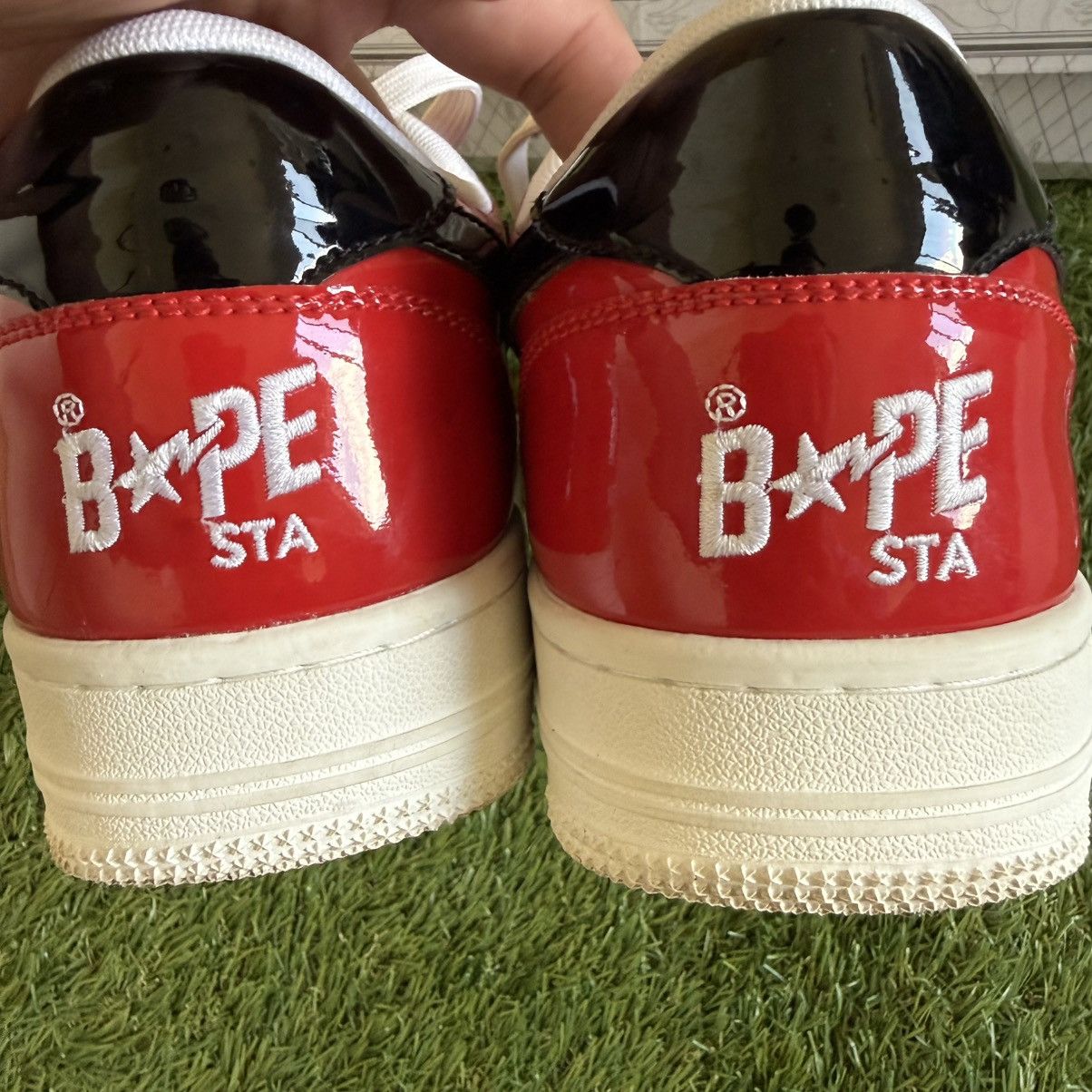 Bape Bape Sta Low Sneakers White Red Black Mens 9.5 Bapesta 2019 Size US 9.5 / EU 42-43 - 6 Thumbnail