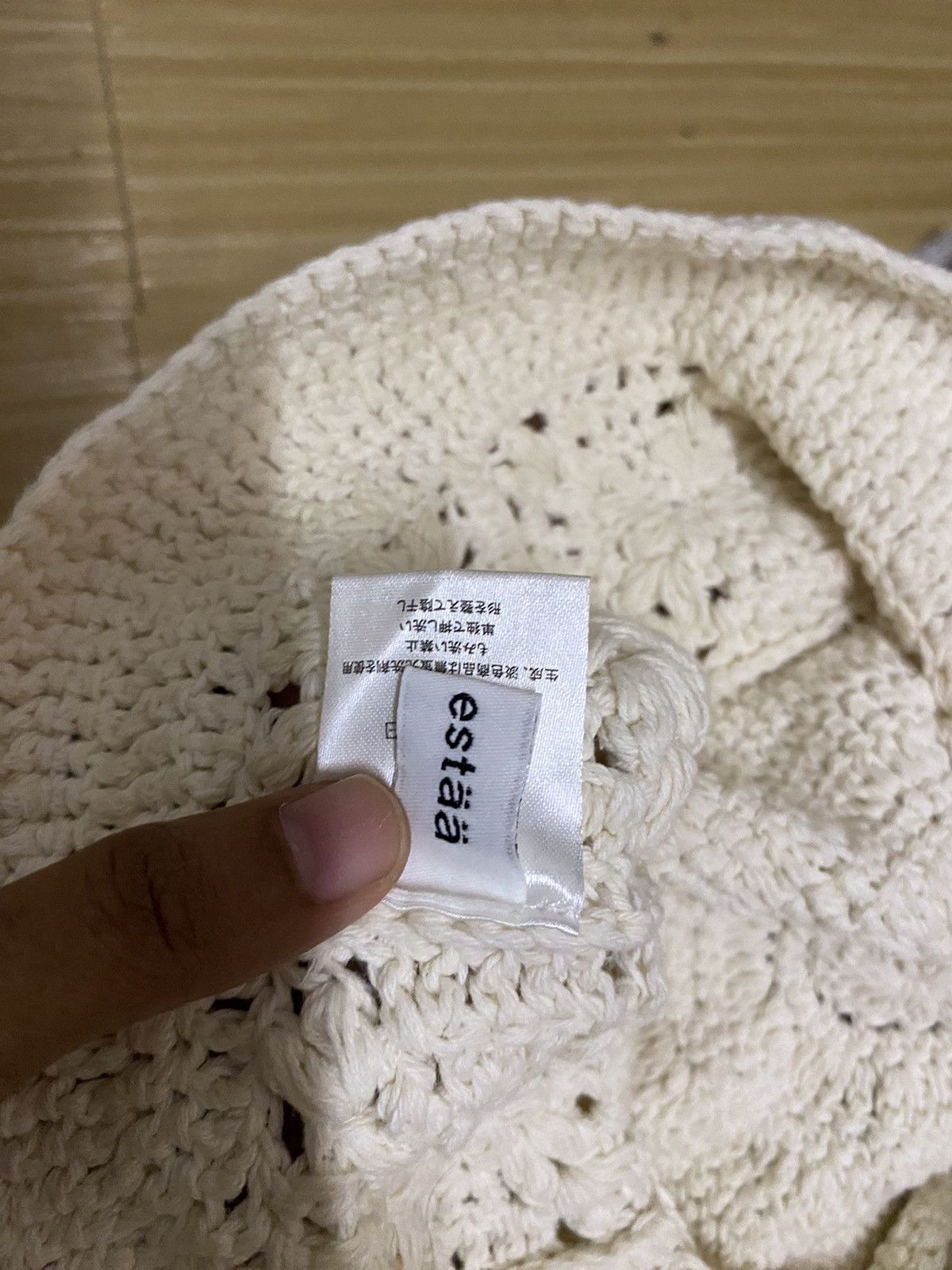 Japanese Brand Estàà Crochet Hat Size ONE SIZE - 5 Thumbnail