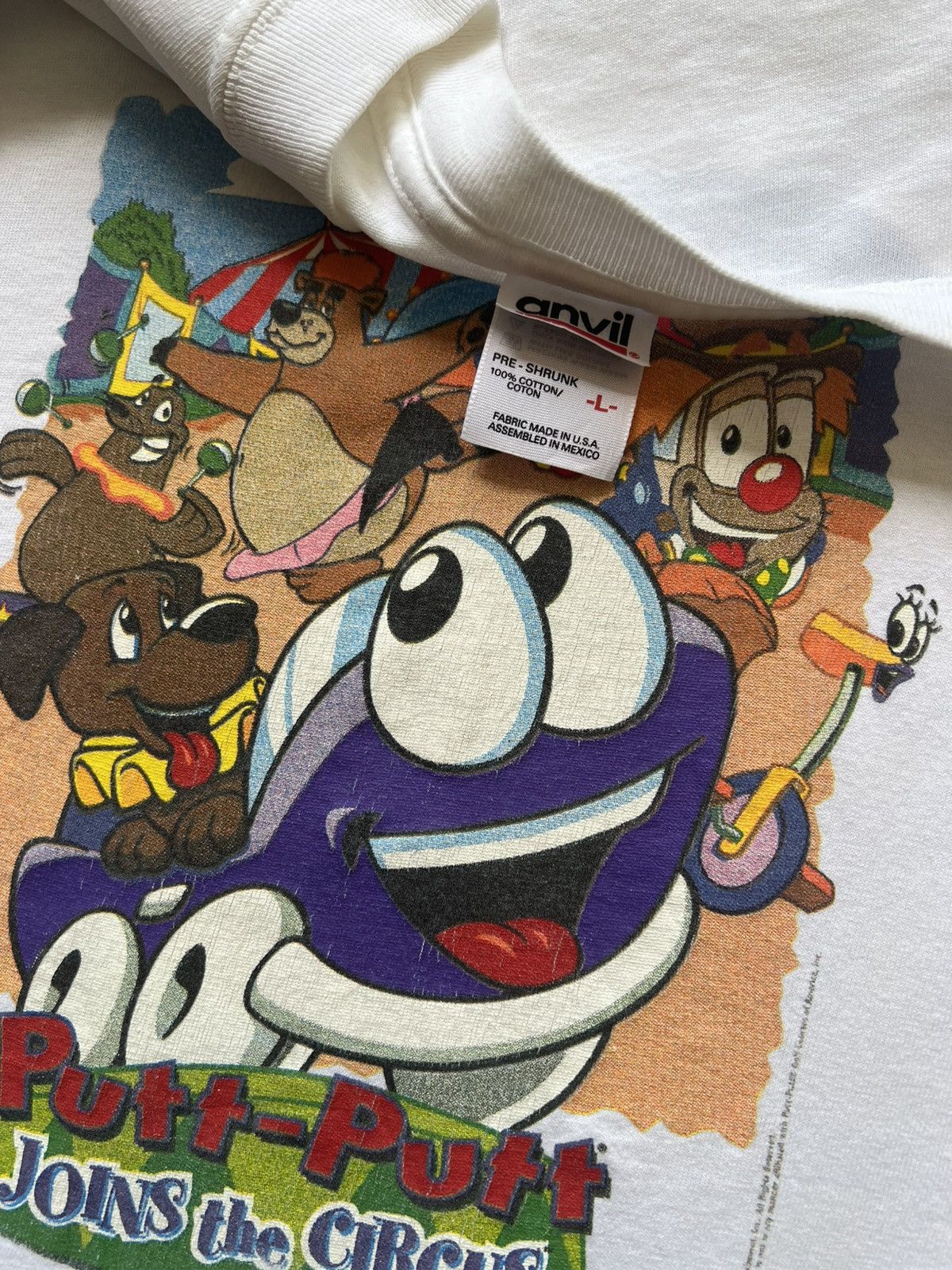 Anvil × Vintage 2000 Putt-putt Joins The Circus Video Game Promo Tee Shirt Size US L / EU 52-54 / 3 - 6 Thumbnail