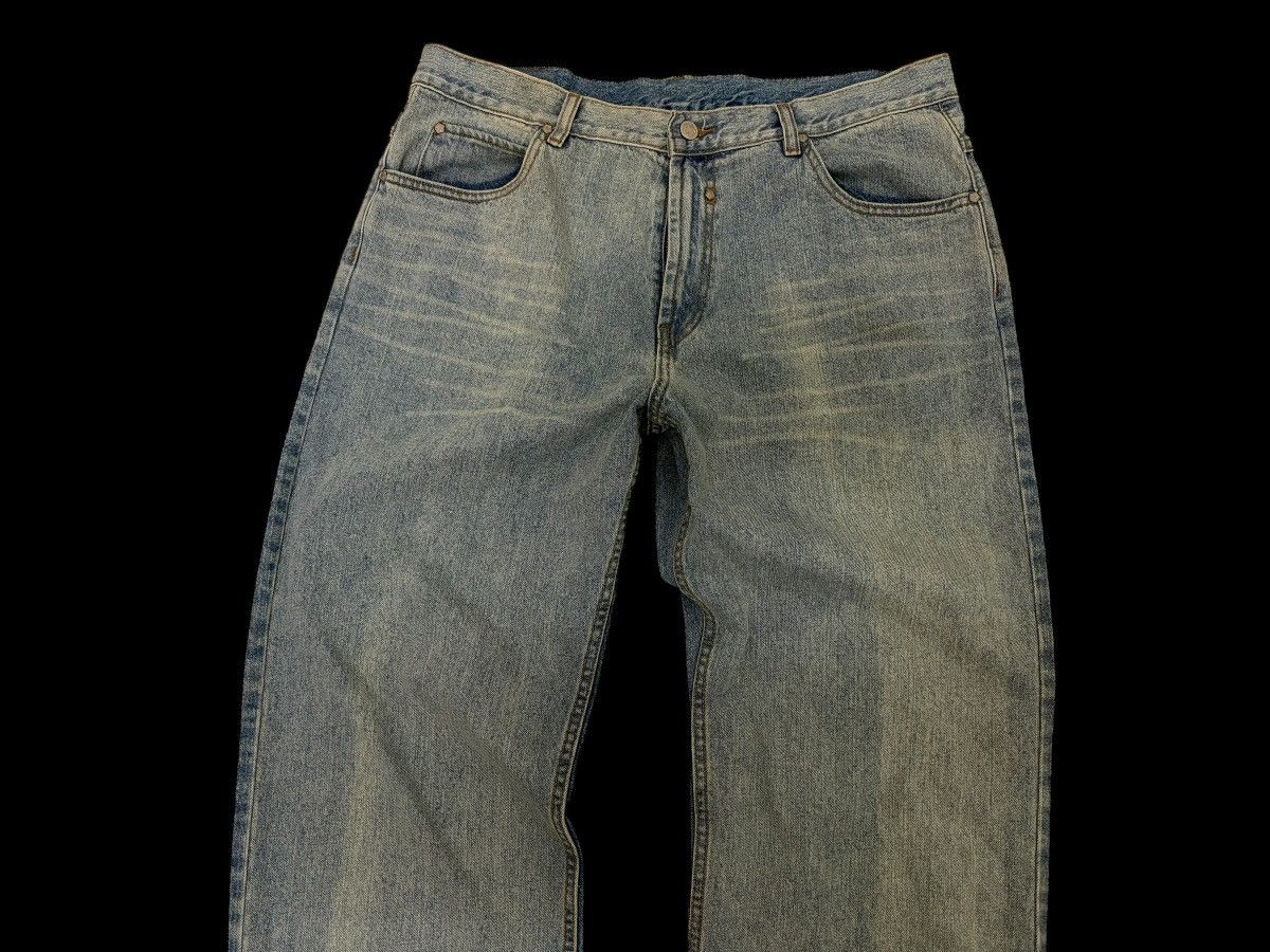 Tribal Streetwear Y2K 🔥 TRIBAL FADE BLUE WASHED BAGGY LOOSE DENIM JEANS Size US 38 / EU 54 - 3 Thumbnail