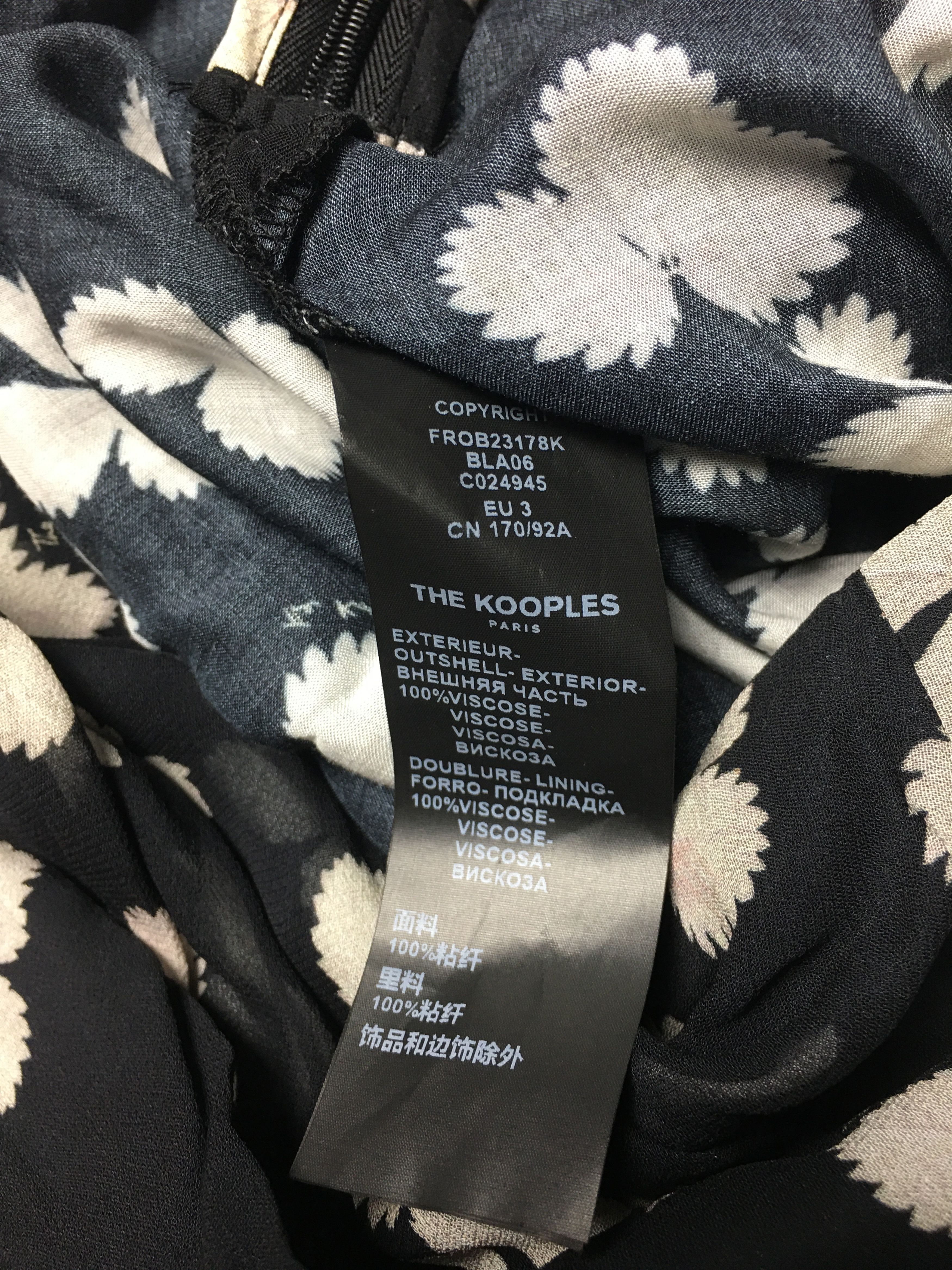 The Kooples The Kooples Asymmetric Flowing Floral Maxi Dress Sleeve Sz 3 Size L / US 10 / IT 46 - 12 Thumbnail
