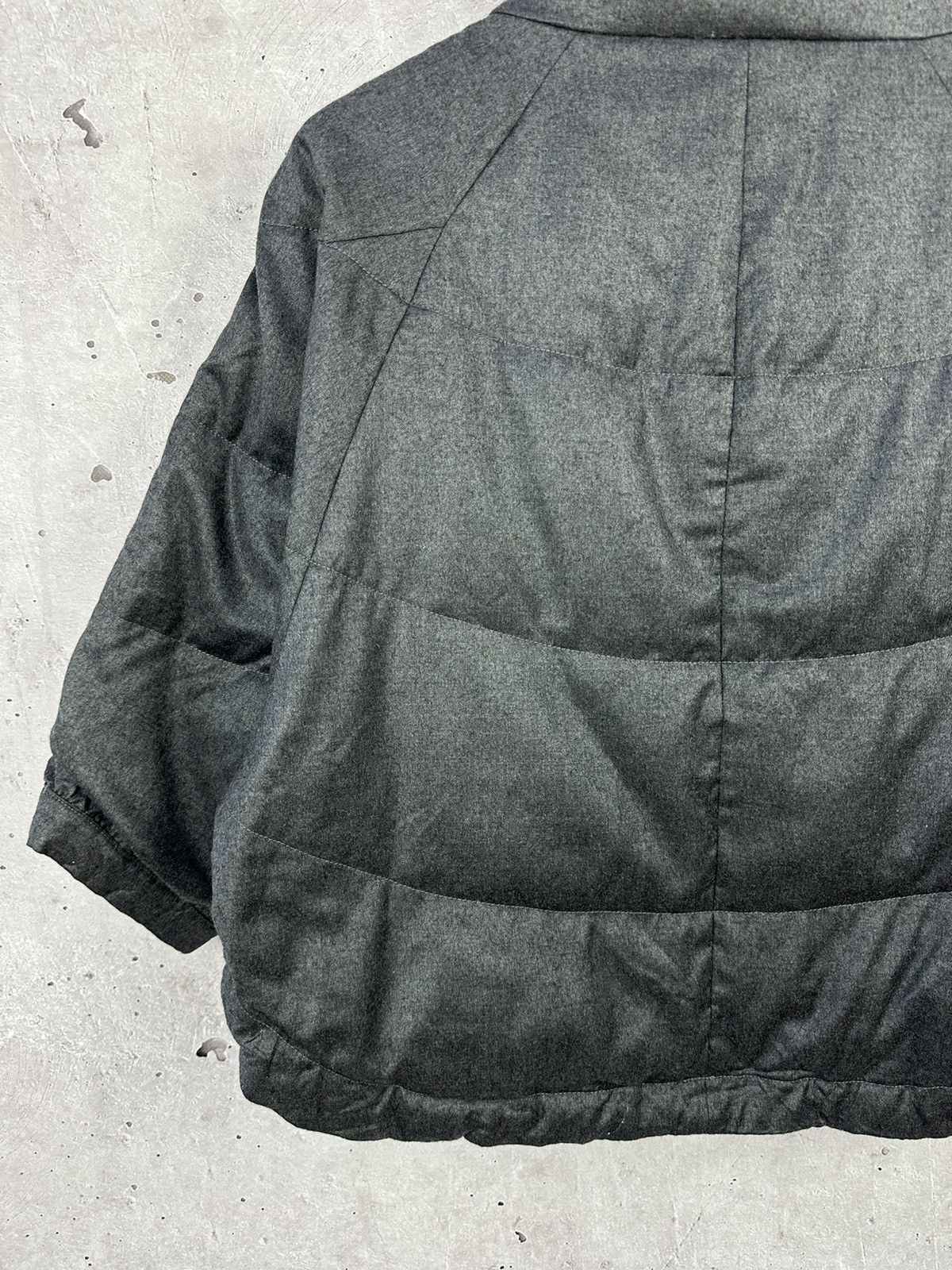 Brunello Cucinelli Brunello Cucinelli Wool Cashmere Blend Puffer Poncho Jacket Size XL / US 12-14 / IT 48-50 - 9 Thumbnail