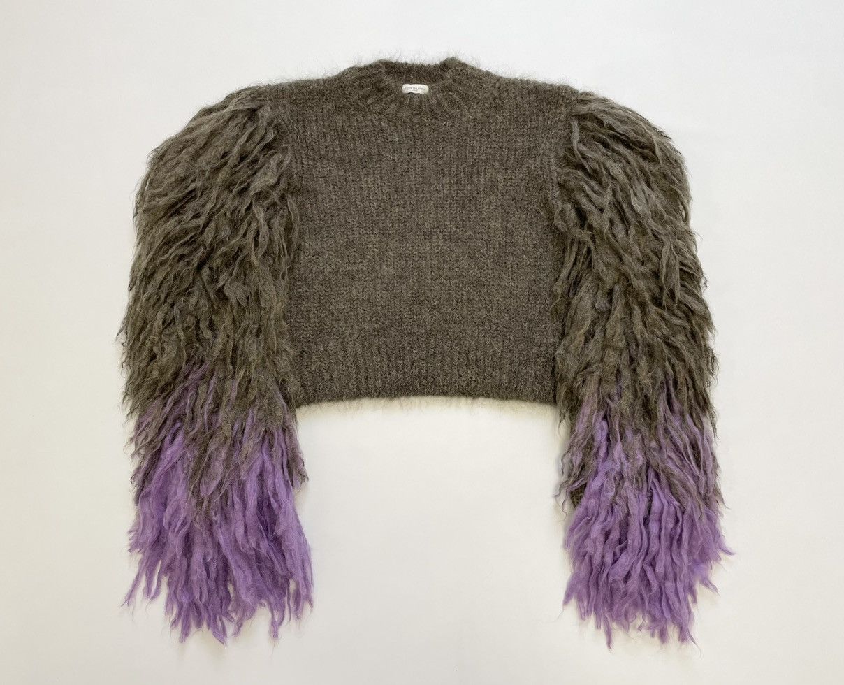 Dries Van Noten ‘Pom Pom Sleeves’ Mohair Sweater Size S / US 4 / IT 40 - 17 Thumbnail