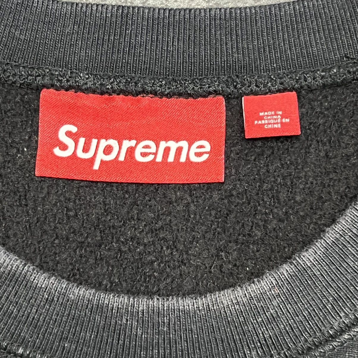 Supreme Supreme Washed Box Logo Crewneck Black Size US XL / EU 56 / 4 - 5 Thumbnail