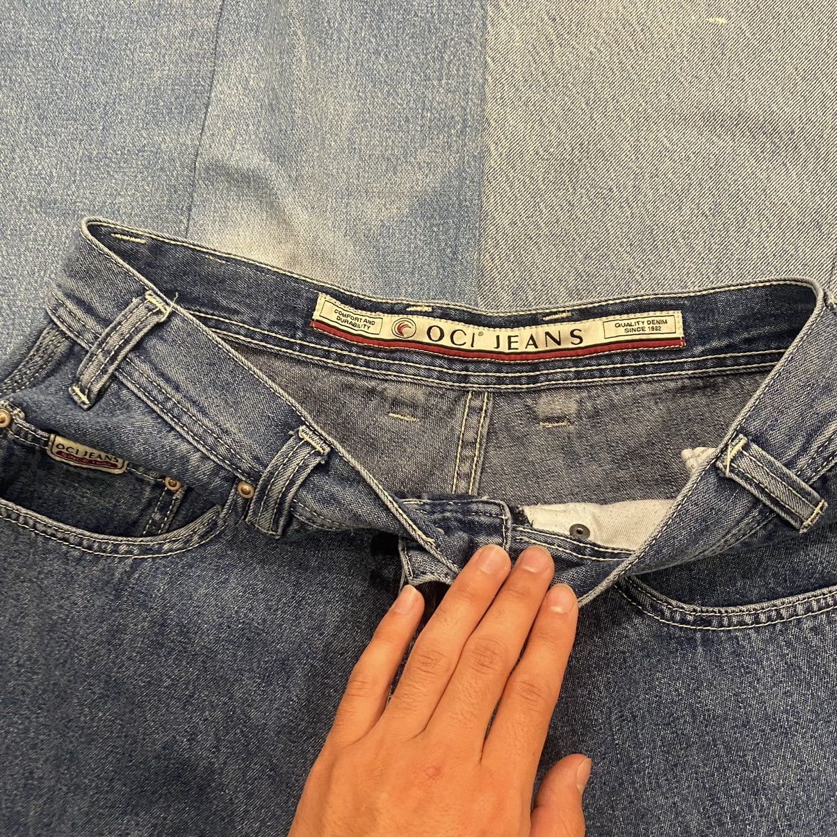 Japanese Brand CRAZY Baggy Essential Skater Stye Wide Leg Oci Denim Jeans Size US 31 - 4 Thumbnail