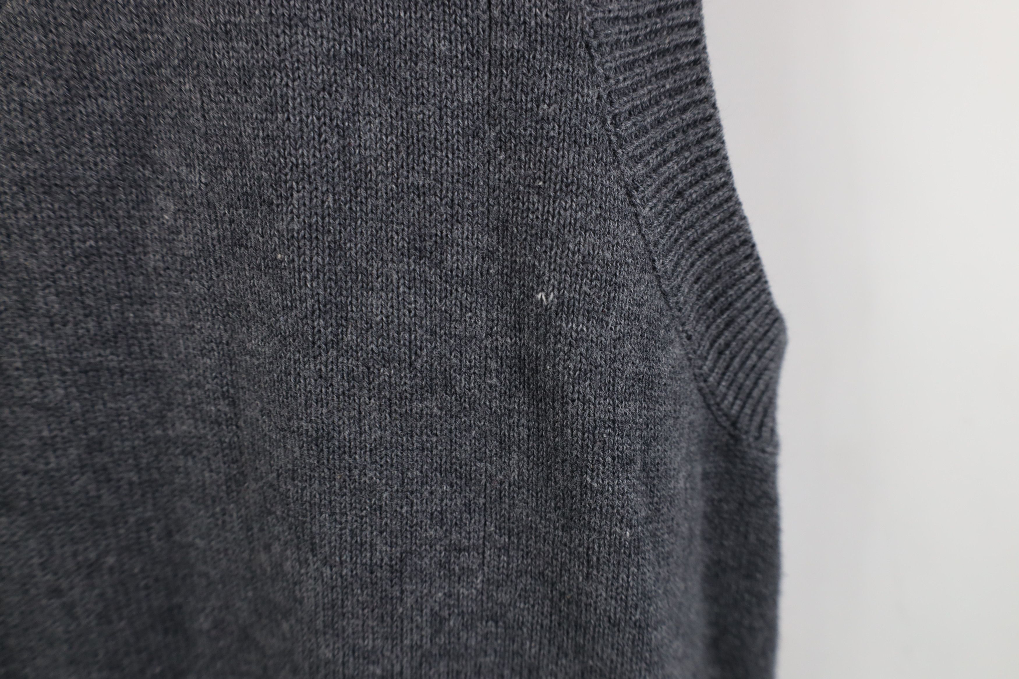 Vintage Vintage 90s Streetwear Cotton Knit Cardigan Sweater Vest Size US L / EU 52-54 / 3 - 8 Thumbnail