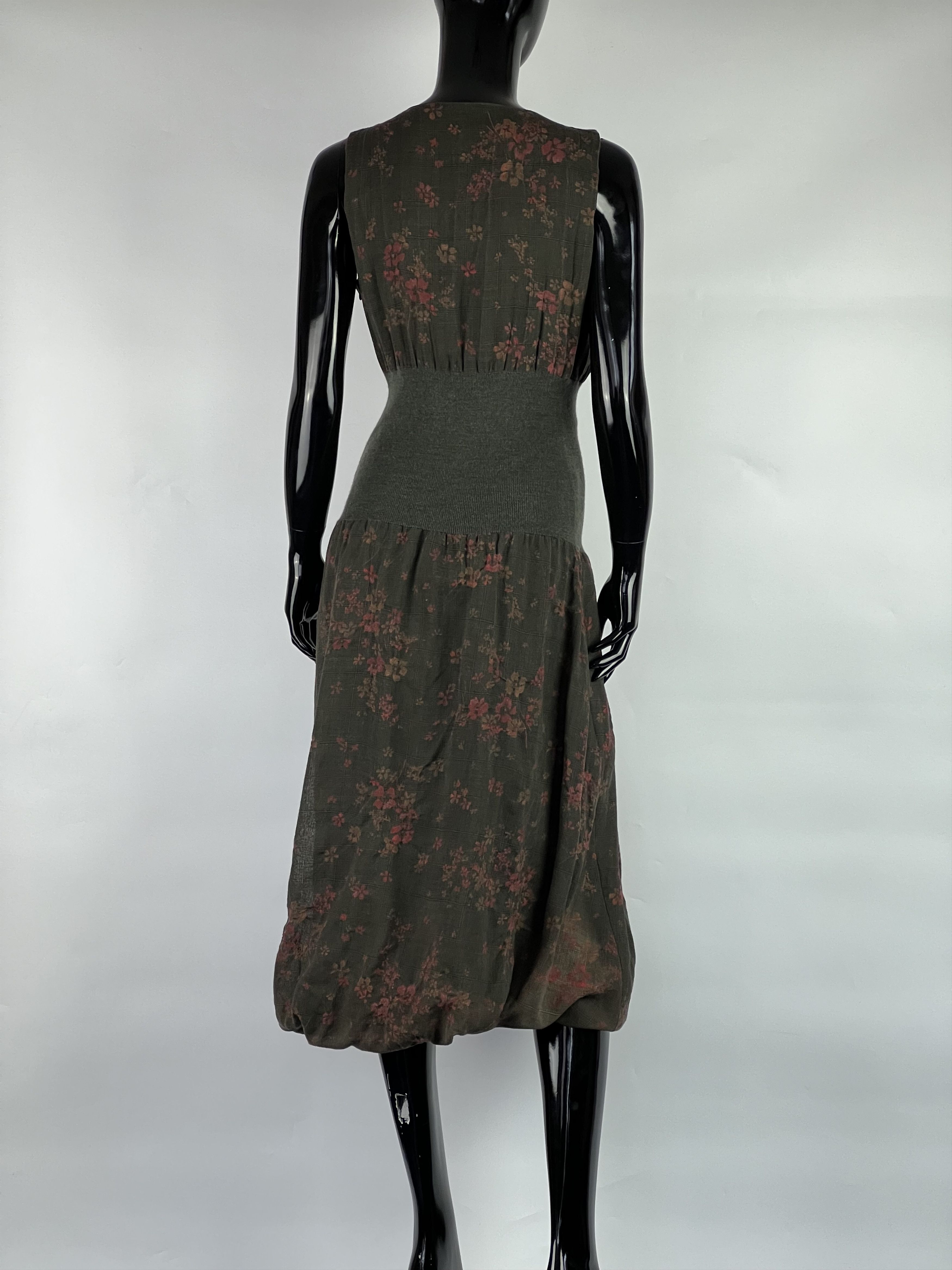 Designer Crea Concept Floral Print Sleeveless Midi Dress Size 42 Size M / US 6-8 / IT 42-44 - 3 Thumbnail