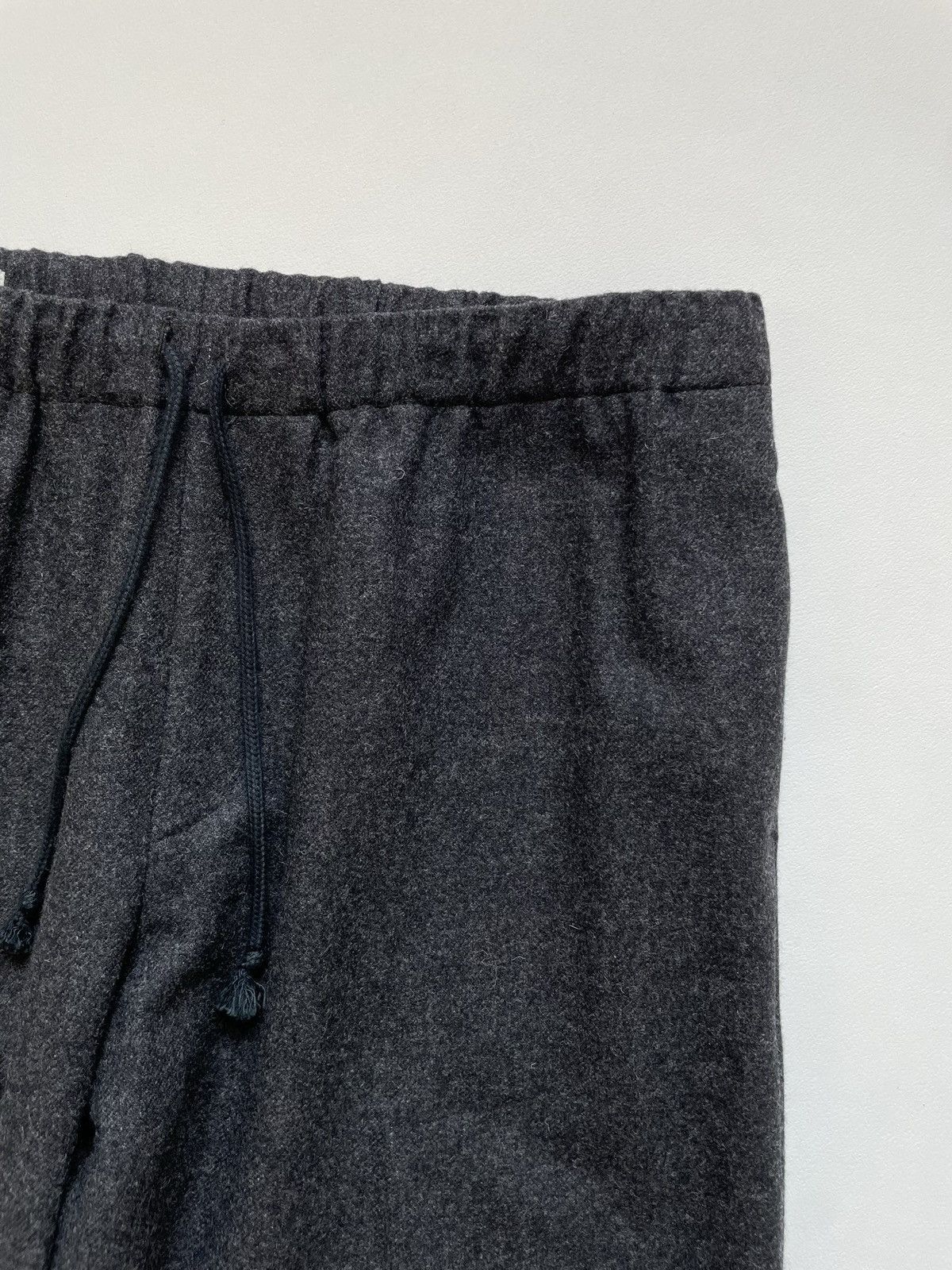Dries Van Noten Gray Wool Drawstring Waist Trousers Size US 34 / EU 50 - 6 Thumbnail