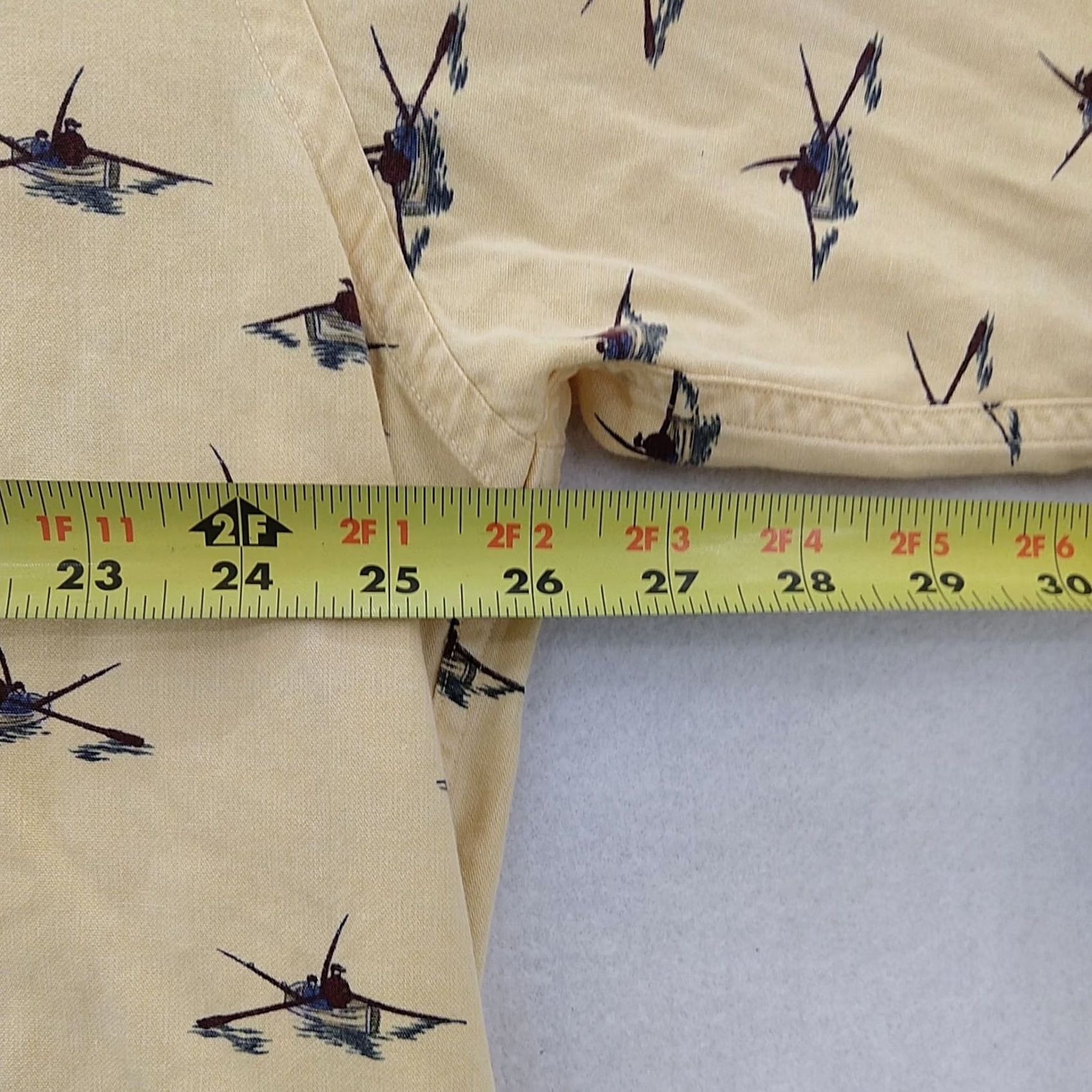 Nautica Nautica Shirt Mens XL Yellow Button-Up Graphic Print 90s Logo Vintage Size US XL / EU 56 / 4 - 4 Thumbnail