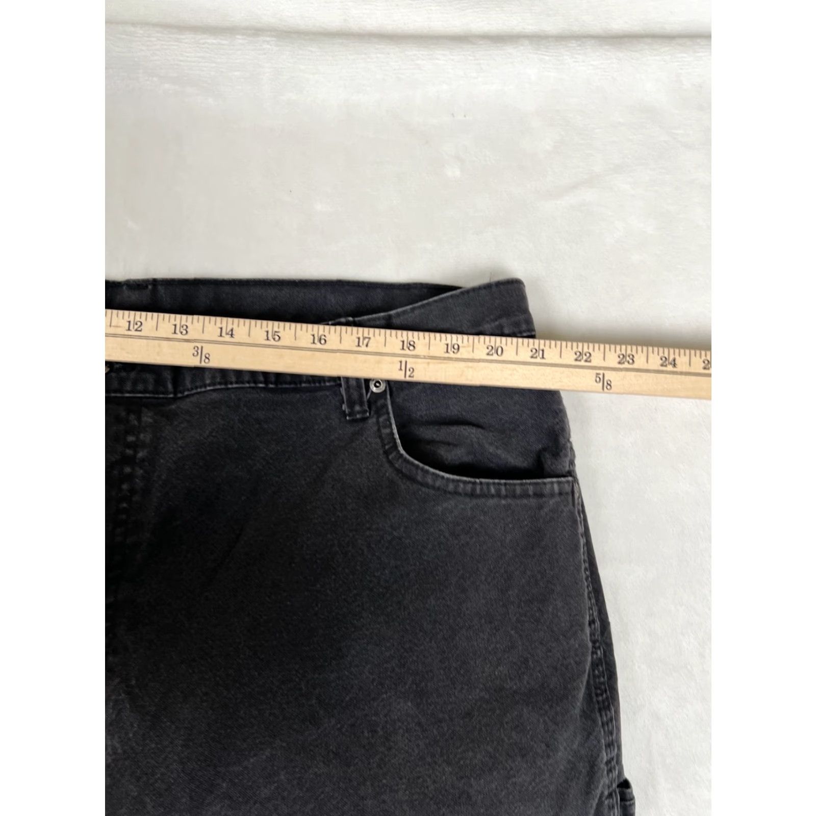 Dickies Dickies Pants Mens 42x30 Black Workwear Utility Carpenter Grunge Stain Faded VTG Size US 42 / EU 58 - 6 Thumbnail