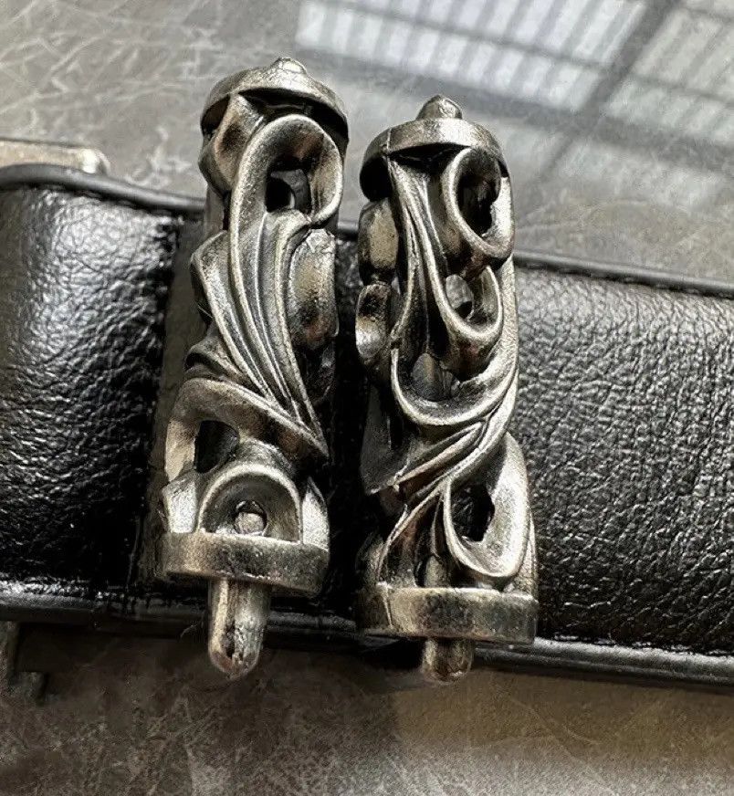Japanese Brand × Vintage Retro punk rock y2k genuine leather belt Size ONE SIZE - 3 Thumbnail