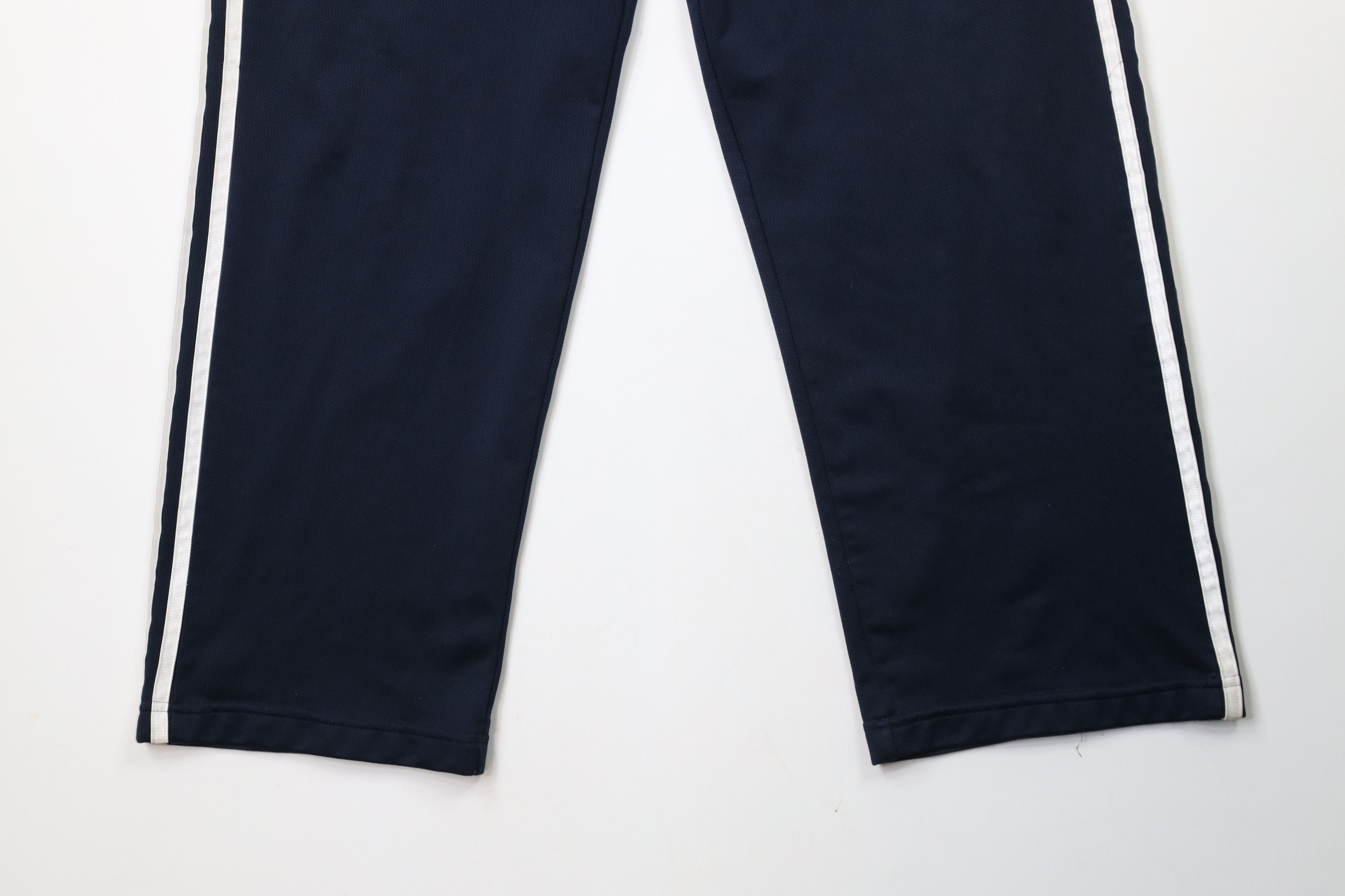 Adidas × Vintage Vintage Y2K Adidas Spell Out Striped Wide Leg Pants Blue Size 28" / US 6 / IT 42 - 4 Thumbnail