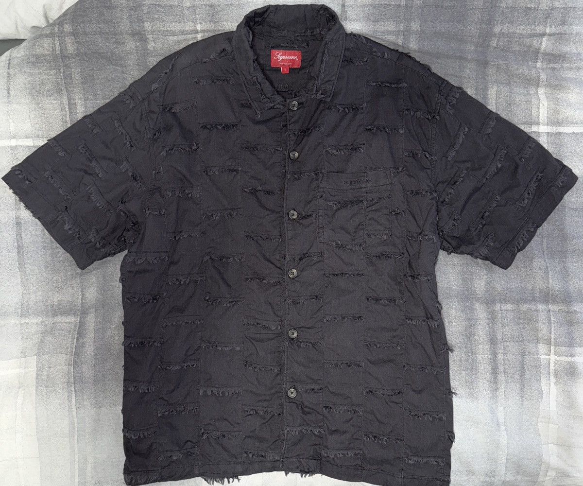 Mサイズ  supreme patch work button up shirt Supreme Patchwork Shirt