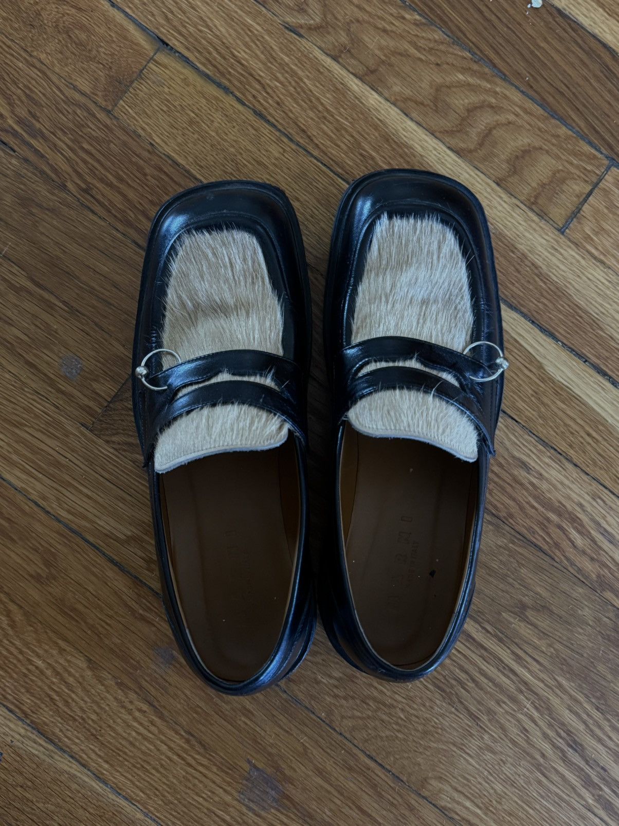 Marni Marni Pierced Pony Hair Calfskin Loafer Size US 10 / EU 43 - 3 Thumbnail
