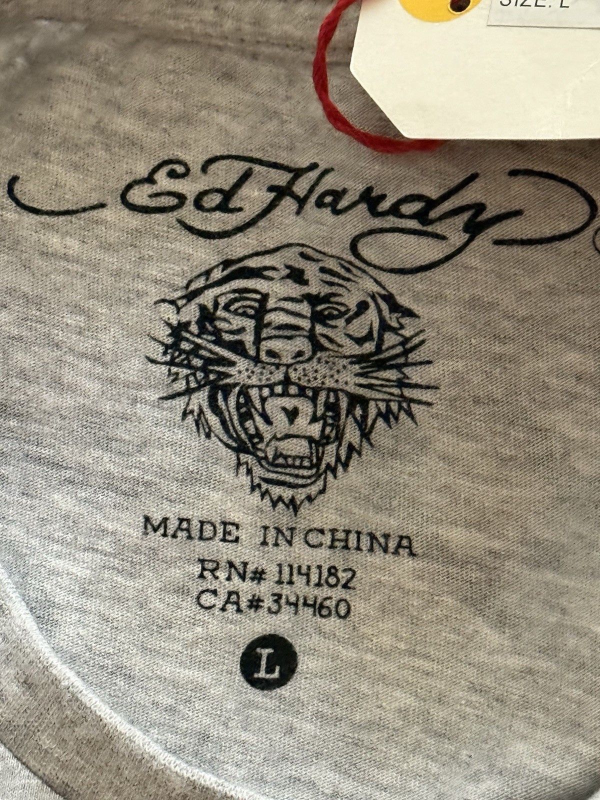 Ed Hardy Ed Hardy by Christian Audigler Mens T-Shirt Tee Emroidered Size US L / EU 52-54 / 3 - 9 Thumbnail