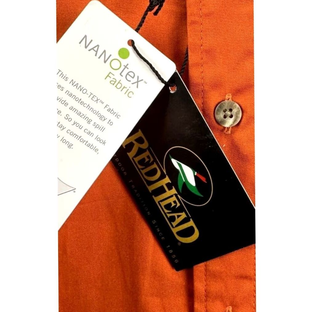 Vintage VINTAGE RedHead Shirt Mens 3XL Orange Spill Resistance Nanotex Button Down Pocket NEW Size US XXL / EU 58 / 5 - 6 Thumbnail