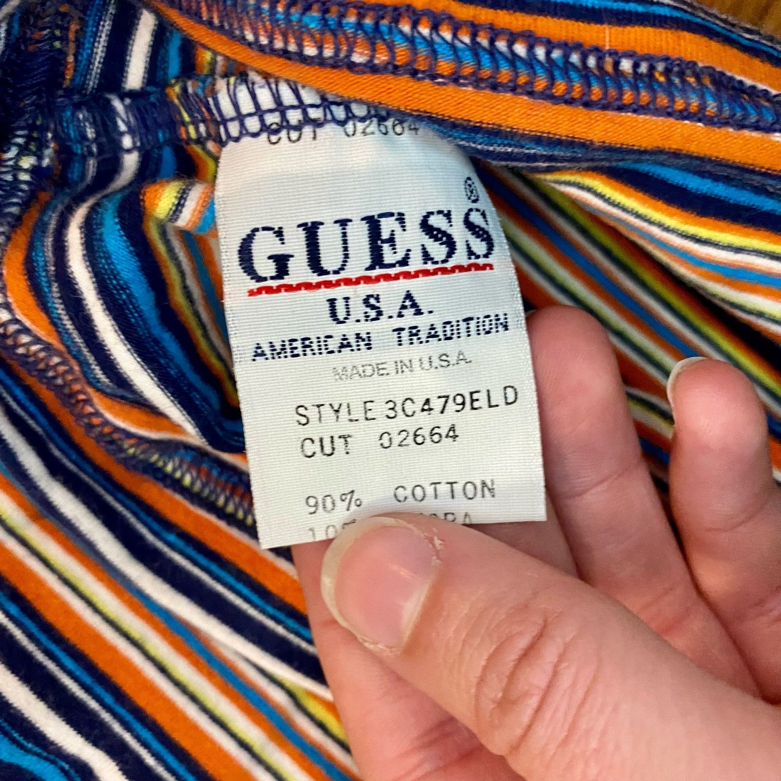 Guess Guess Y2k Blue Crop Tee Youth XLarge Womens Small/Medium Size S / US 4 / IT 40 - 13 Thumbnail
