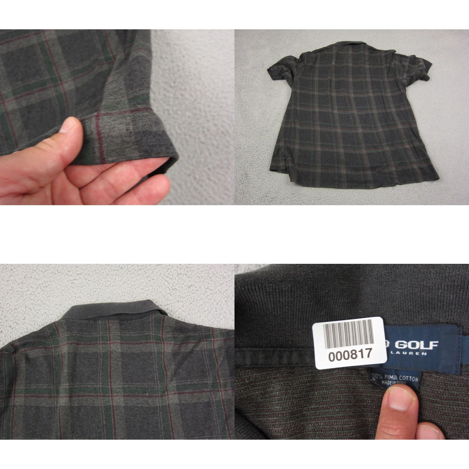 Polo Ralph Lauren VINTAGE Ralph Lauren Shirt Adult XL Black Green Pony Mens Polo GOLF 90s Size US XL / EU 56 / 4 - 8 Thumbnail