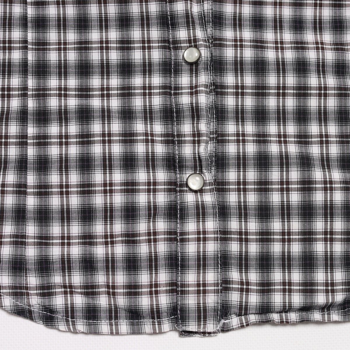 Alexander McQueen Alexander McQueen MCQ Plaid Check Shirt Grey Cotton Size M / US 6-8 / IT 42-44 - 3 Thumbnail