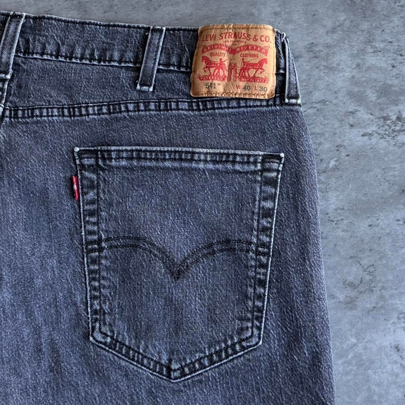 Levi's × Levi's Vintage Clothing × Vintage Vintage Y2K Levi’s 541 Faded Grey Grunge Opium Denim Jeans Size US 39 - 3 Thumbnail