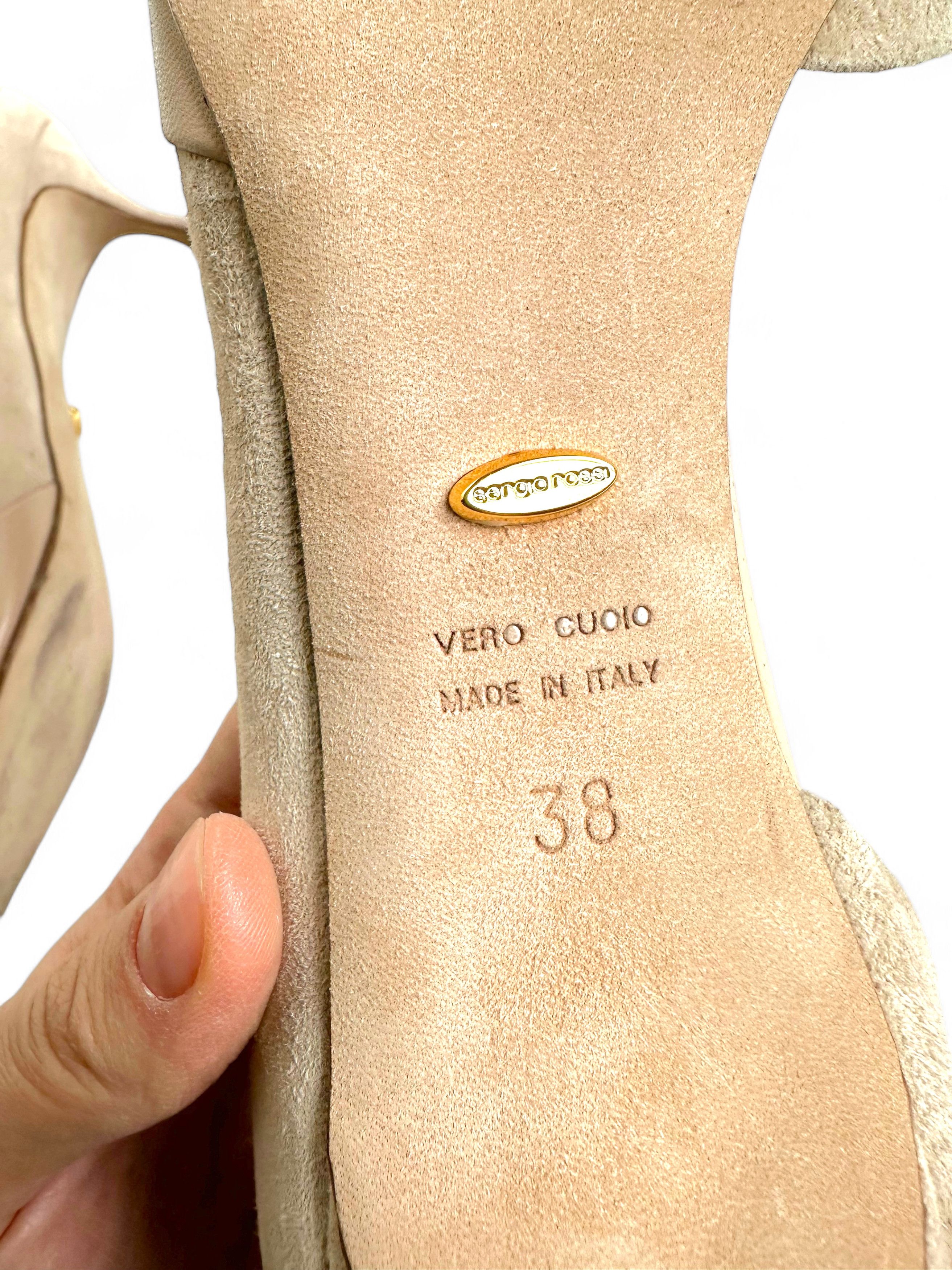 Sergio Rossi Sergio Rossi Seude Leather Heels eu38 Size US 8 / IT 38 - 10 Thumbnail