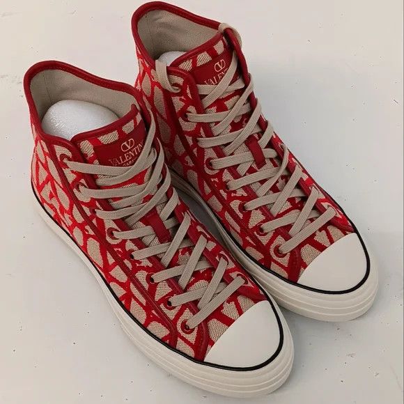 Valentino Valentino Garavani Mens Toile Iconographe Sneakers EU43/US10 Size US 10 / EU 43 - 2 Thumbnail
