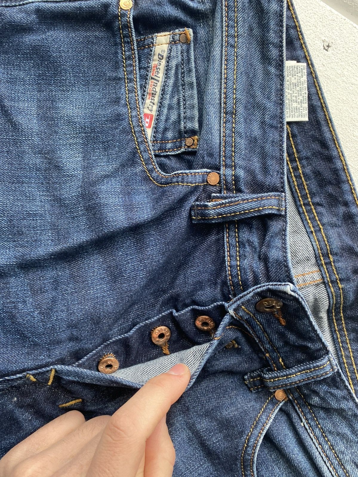 Diesel Luxury 00s Diesel Safado Retro Regular Slim Straight Jeans Size US 31 - 6 Thumbnail