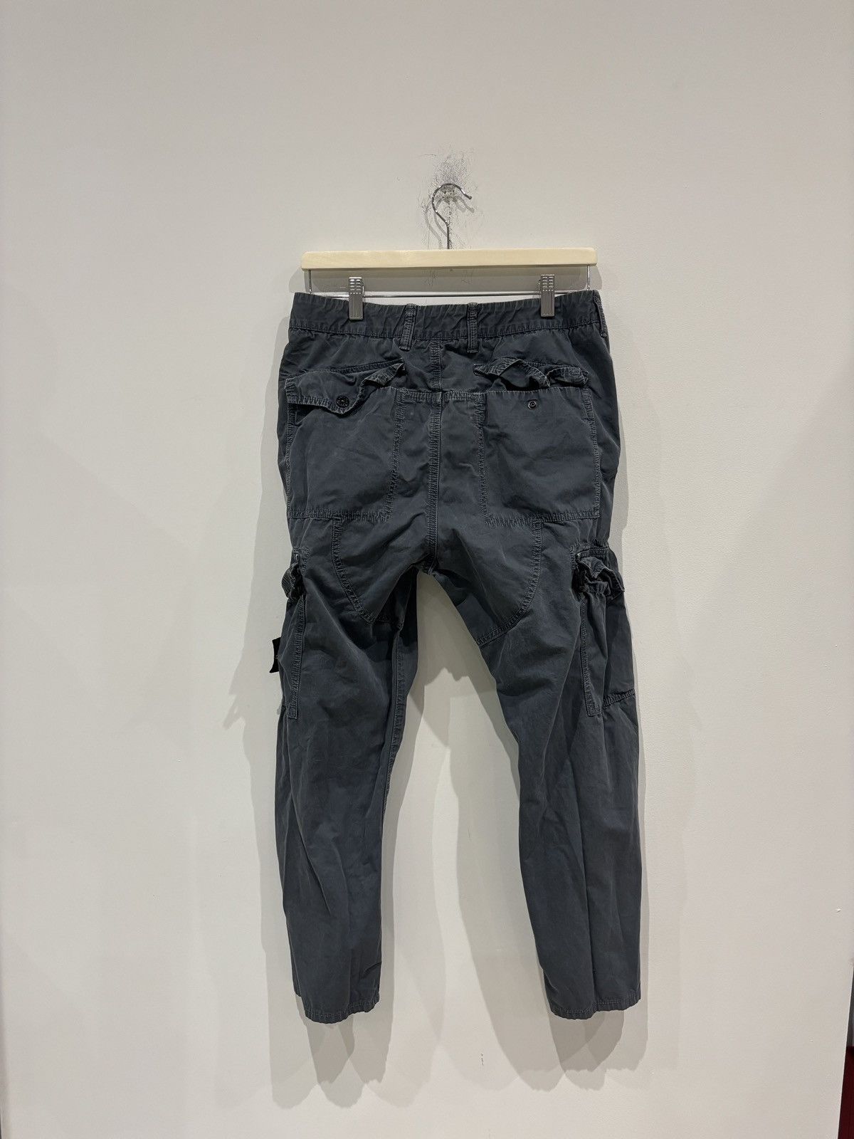 Stone Island Stone Island Wash Grey Cargo Pants Size: 31 Size US 31 - 3 Thumbnail