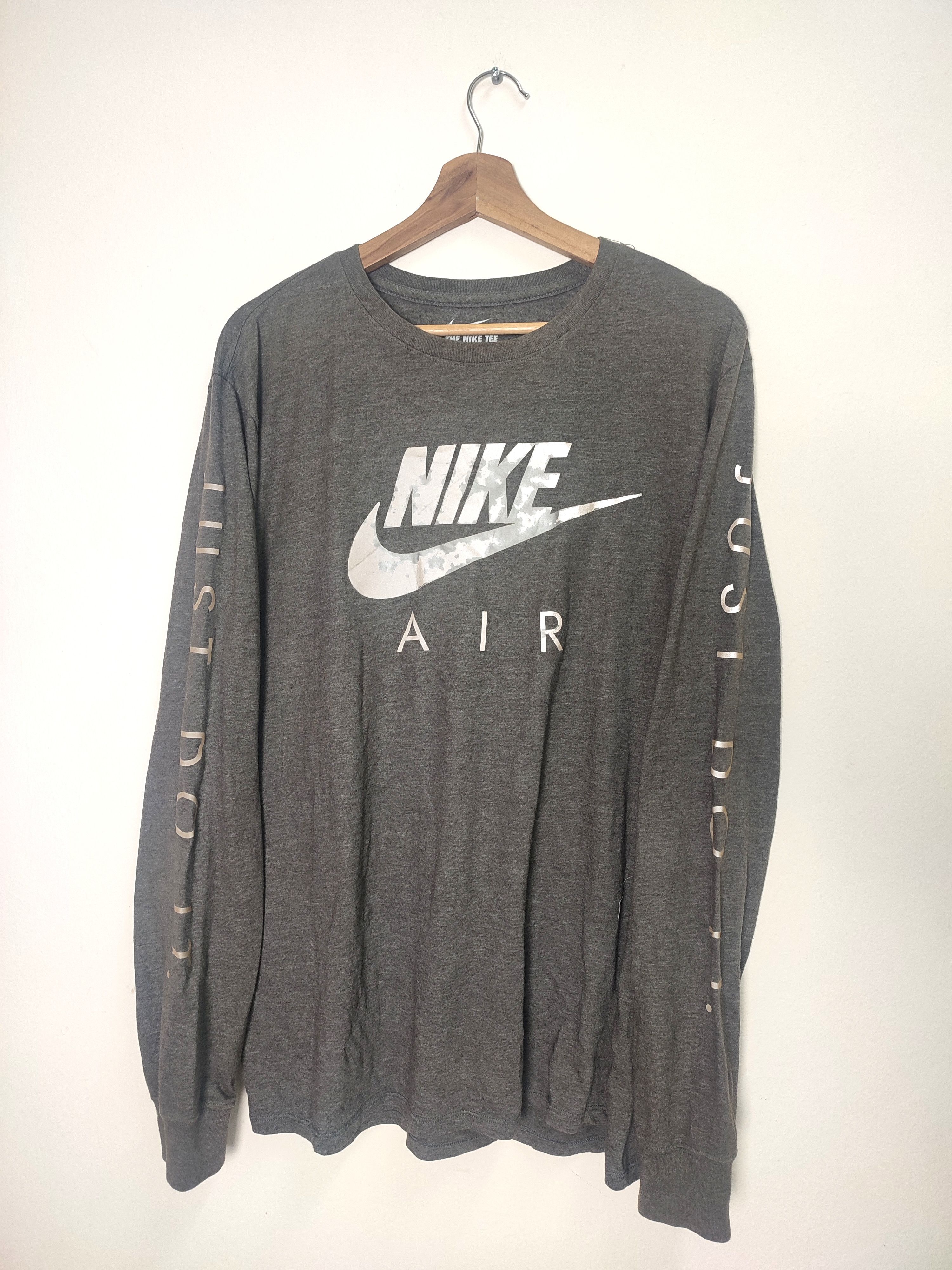 Nike Vintage Reflection Nike Just Do it Long Sleeve Size US L / EU 52-54 / 3 - 1 Thumbnail