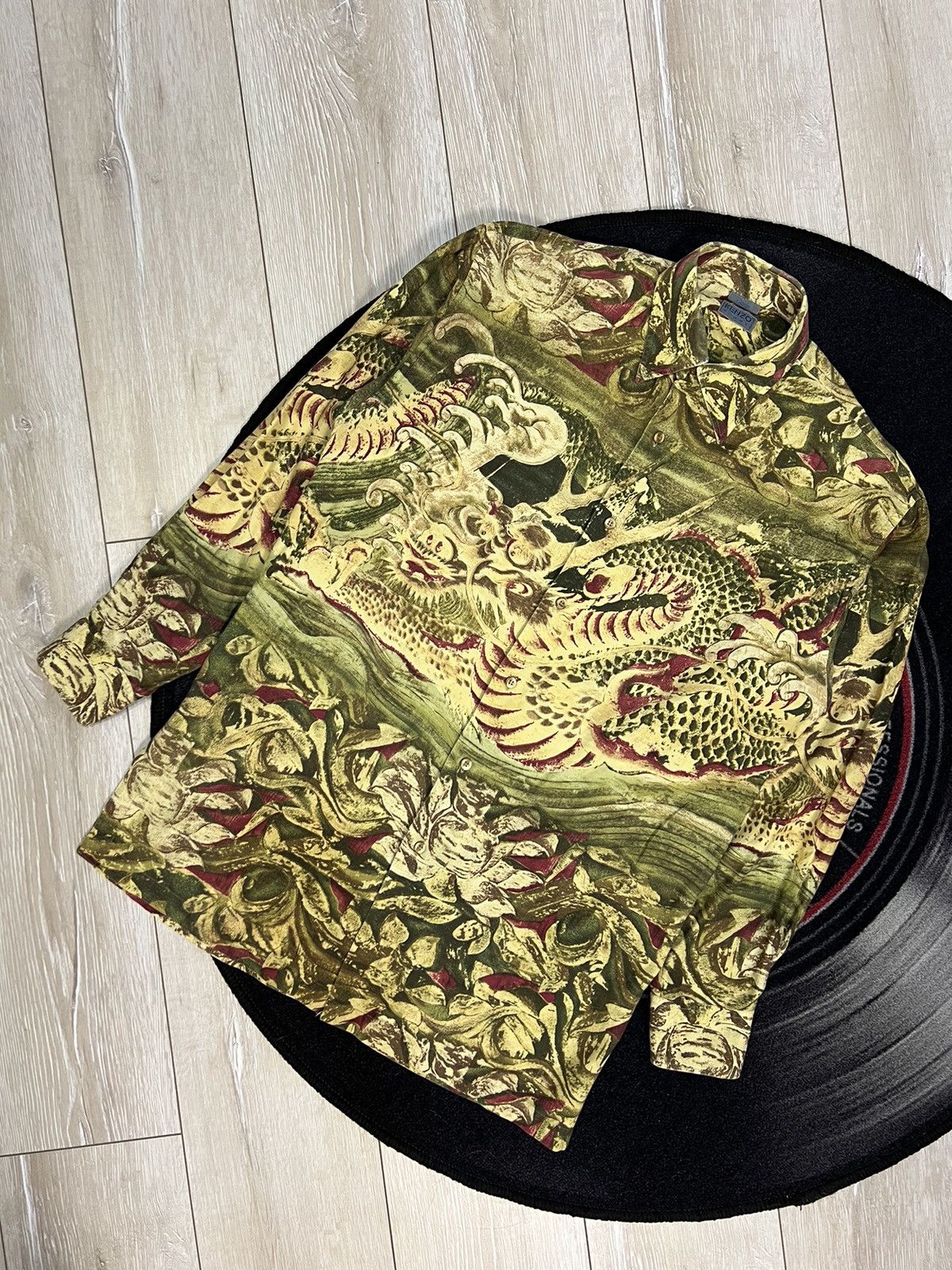 Kenzo × Vintage Crazy overprinted Dragon Yohji Yamamoto style Shirt Kenzo Size US L / EU 52-54 / 3 - 3 Thumbnail