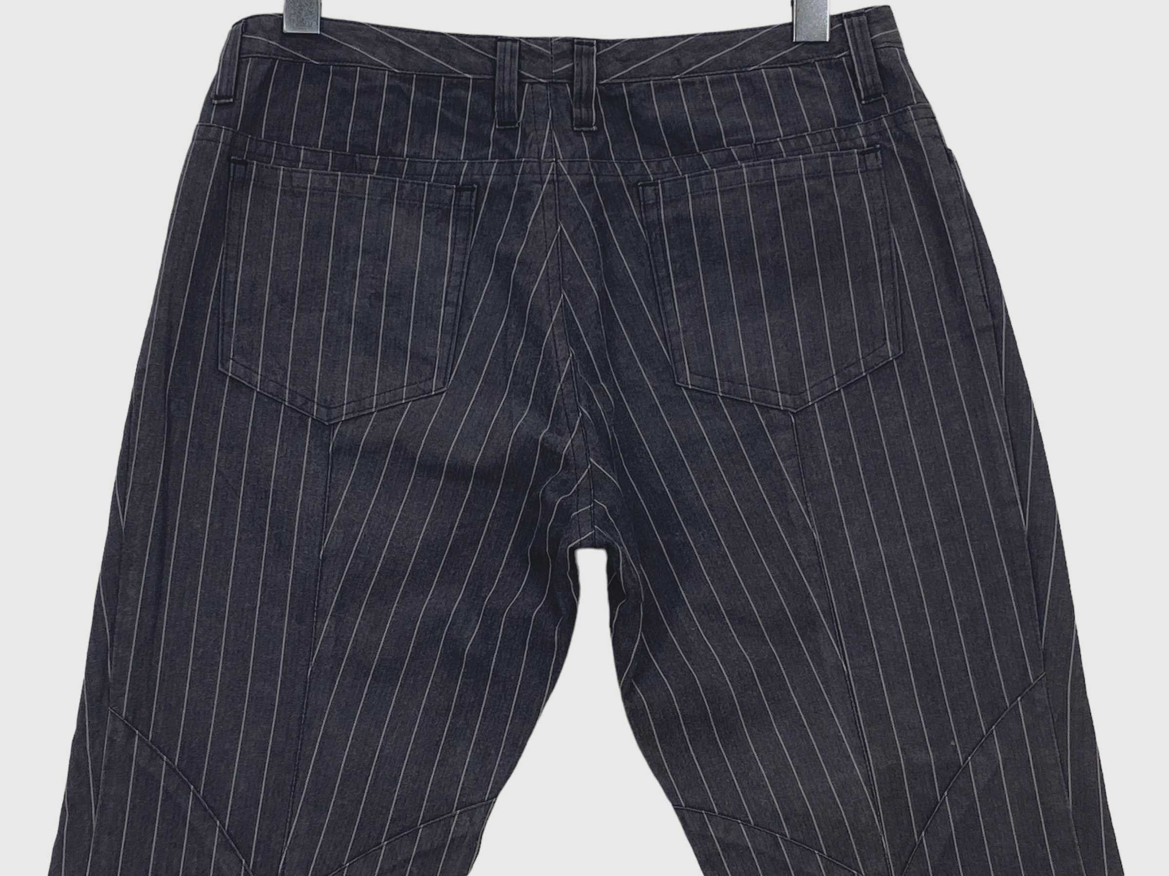Japanese Brand Parashuto Bootcut Pants Stripes Flare Pants Size 26" / US 2 / IT 38 - 5 Thumbnail