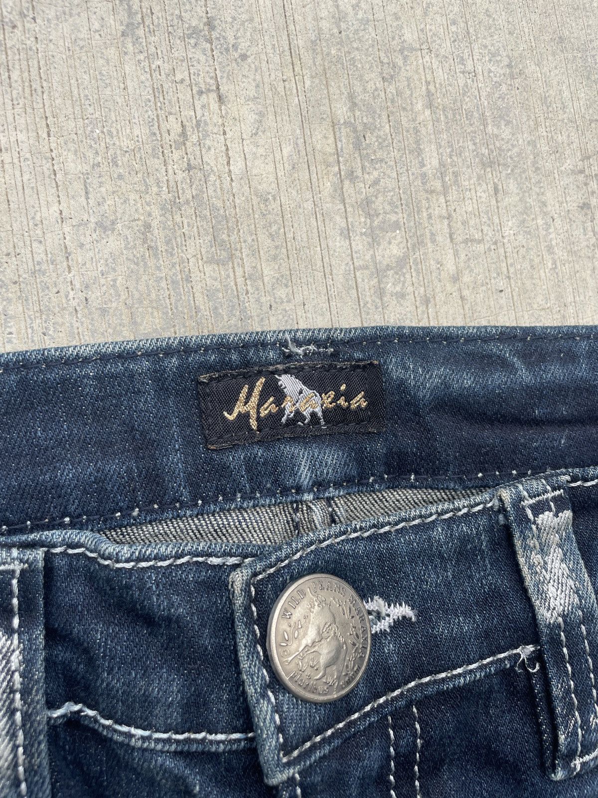 Japanese Brand 2000s JAPANESE BRAND MARAXIA LACES WAX CROSS POCKET SKINNY Size 30" / US 8 / IT 44 - 3 Thumbnail